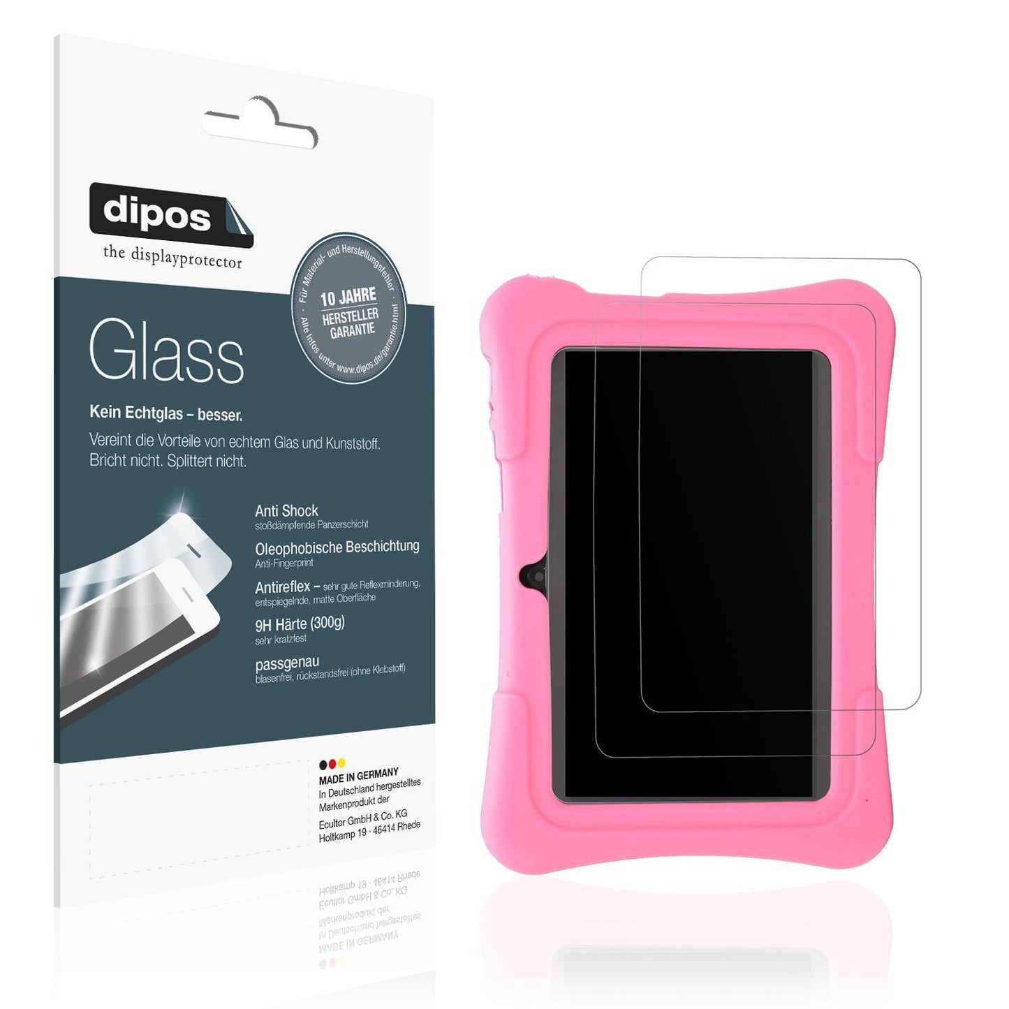 2x 9H Schutzfolie matt für Plyisty Kids Tablet 7 Z (1)