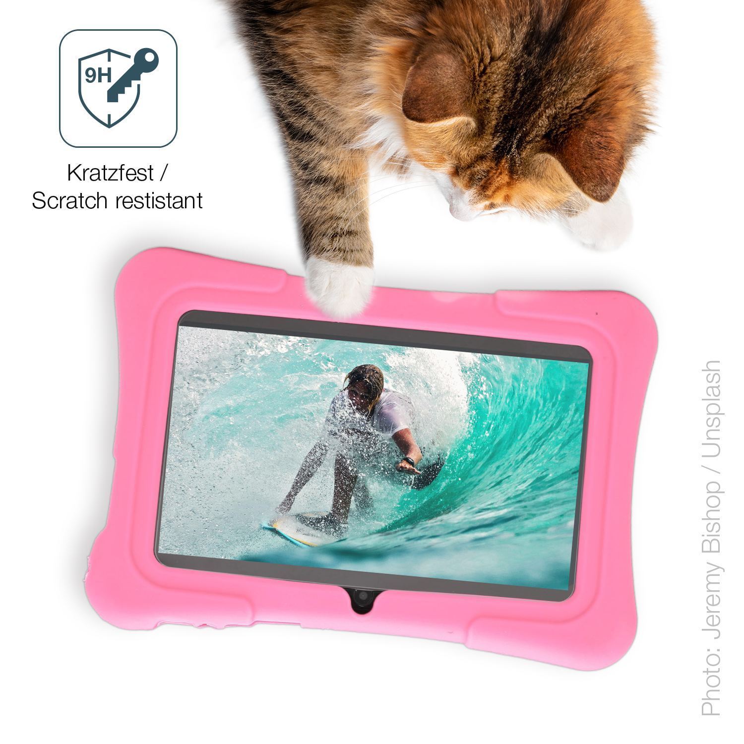 2x 9H Schutzfolie matt für Plyisty Kids Tablet 7 Z (3)
