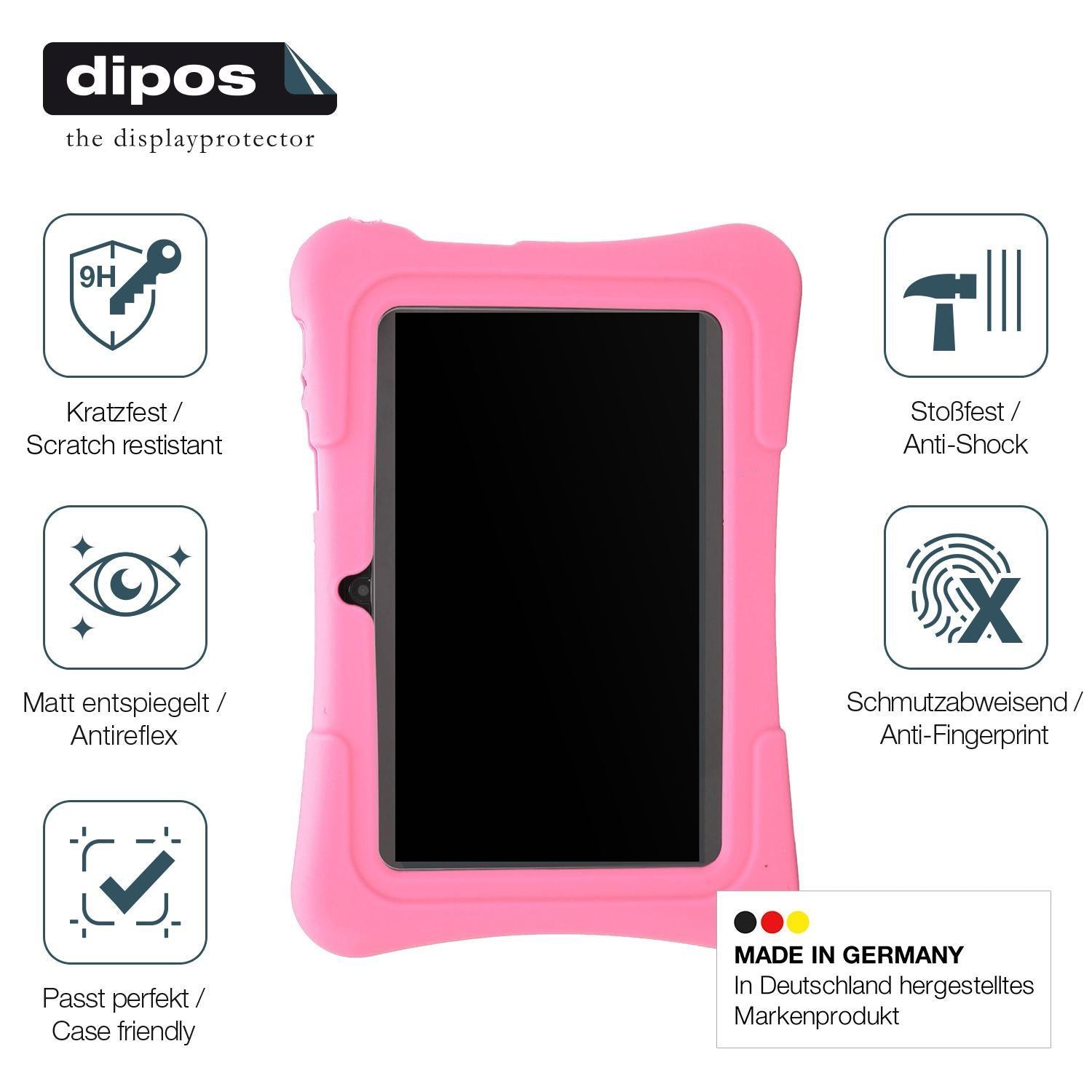 2x 9H Schutzfolie matt für Plyisty Kids Tablet 7 Z (7)
