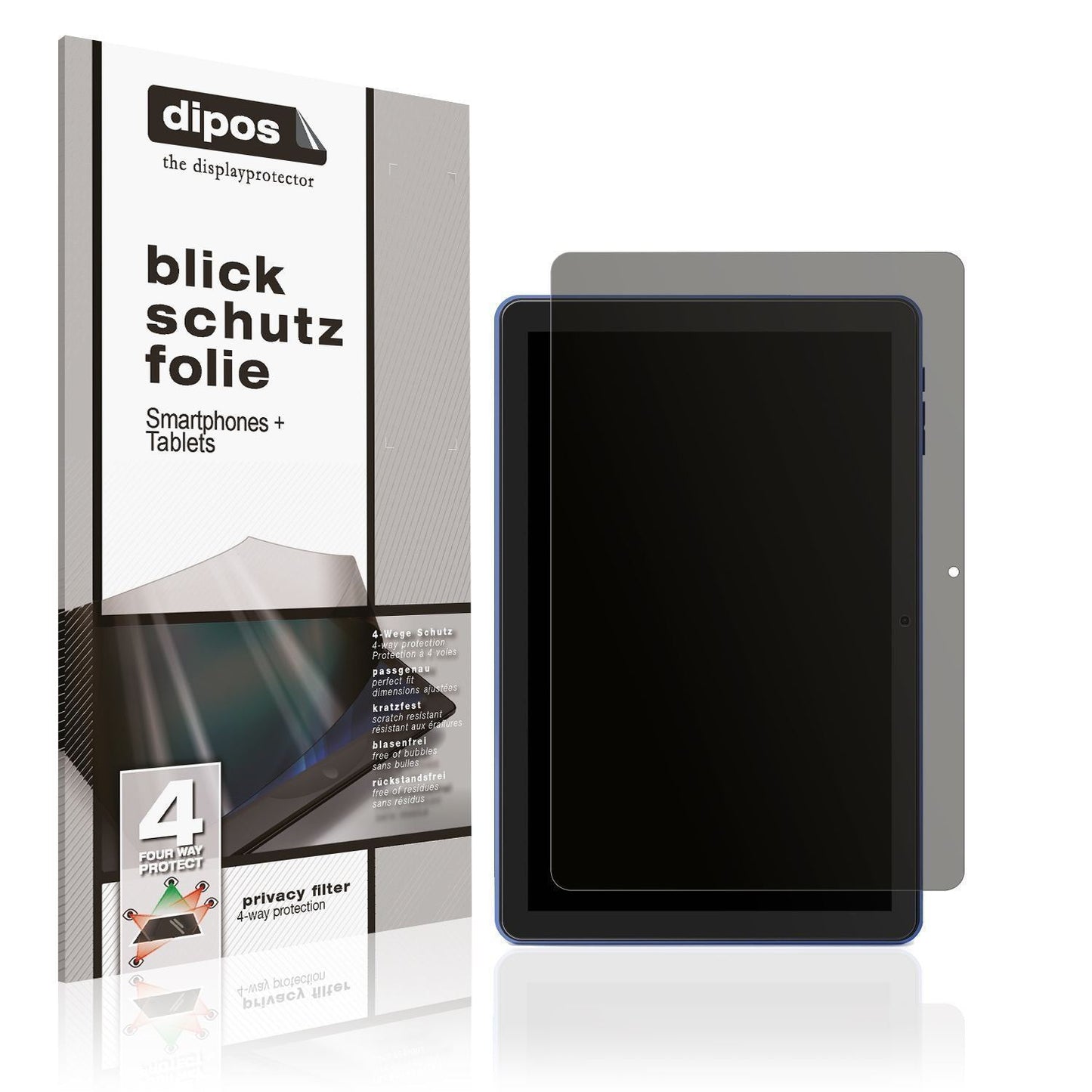 Blickschutzfolie für Pritom 10 Zoll Tablet matt Sc (1)
