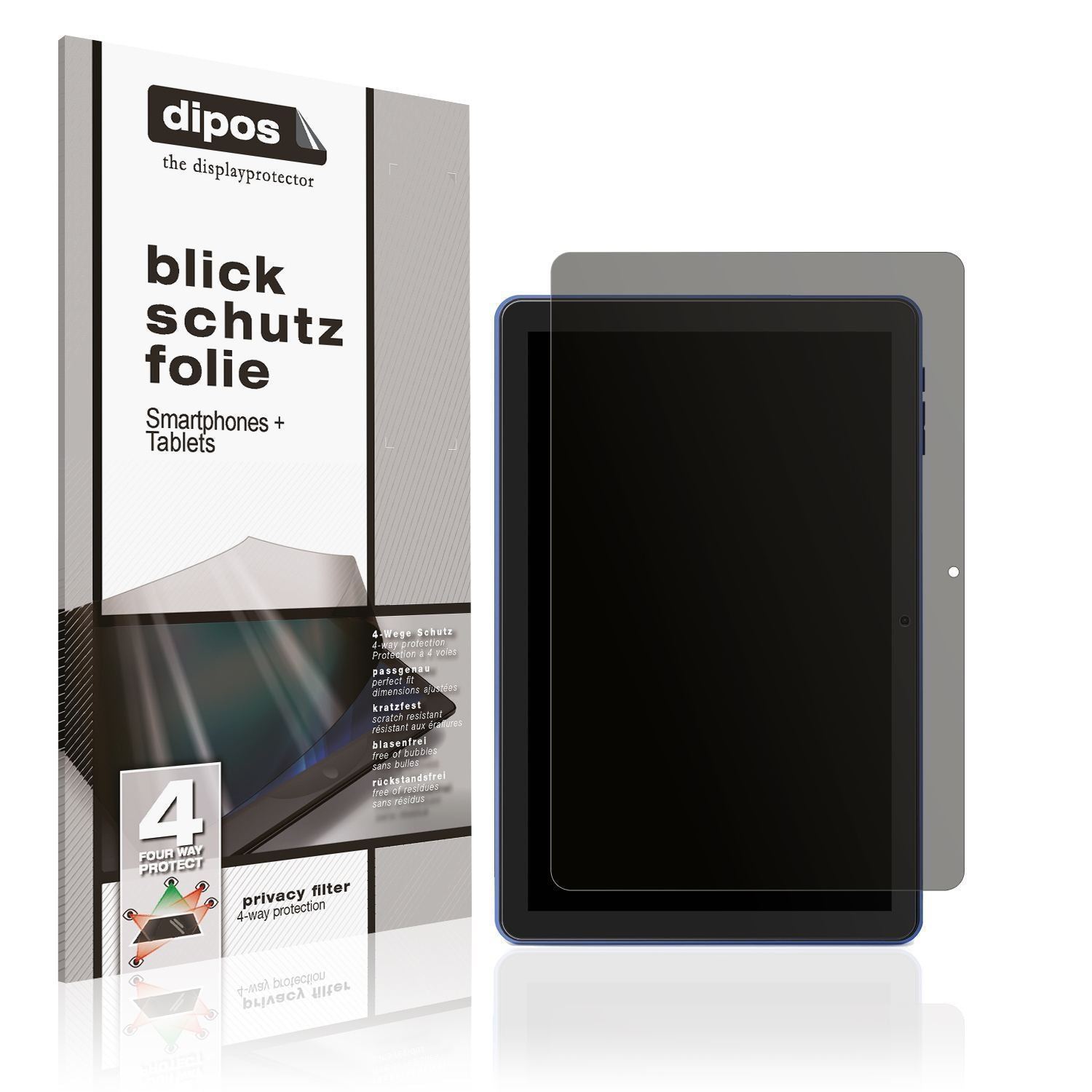 Blickschutzfolie für Pritom 10 Zoll Tablet matt Sc (1)