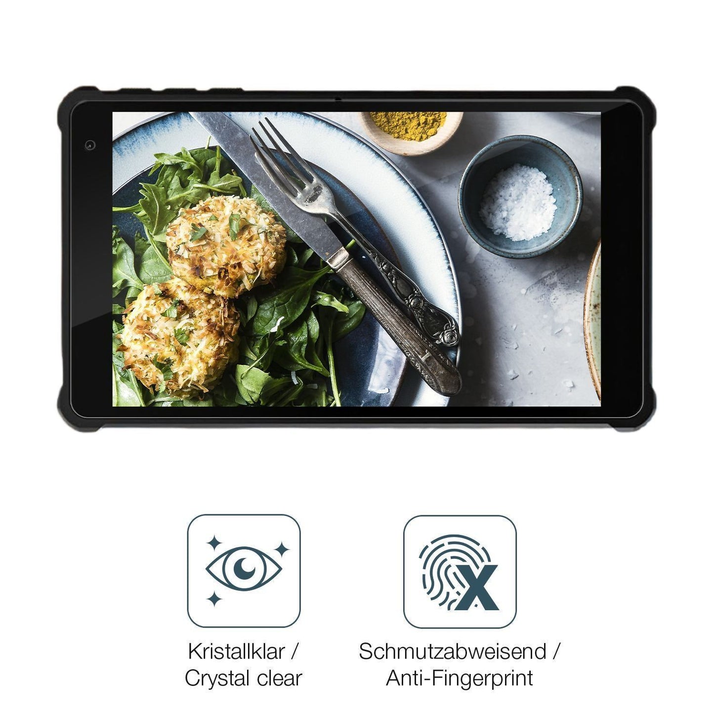 2x 9H Schutzfolie für Pritom 7 Zoll Tablet Panzerf (5)