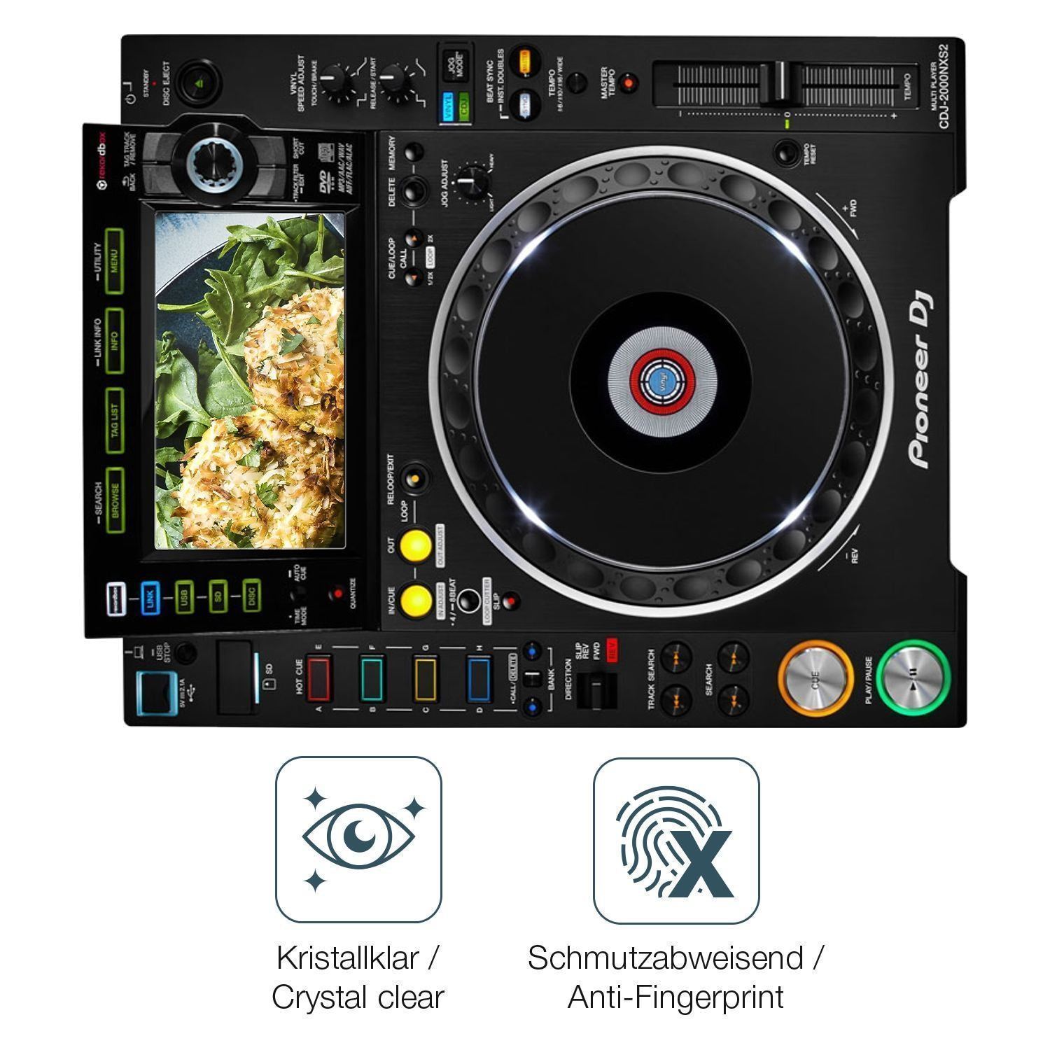 2x Schutzfolie klar für Pioneer CDJ-2000NXS2 Displ (4)