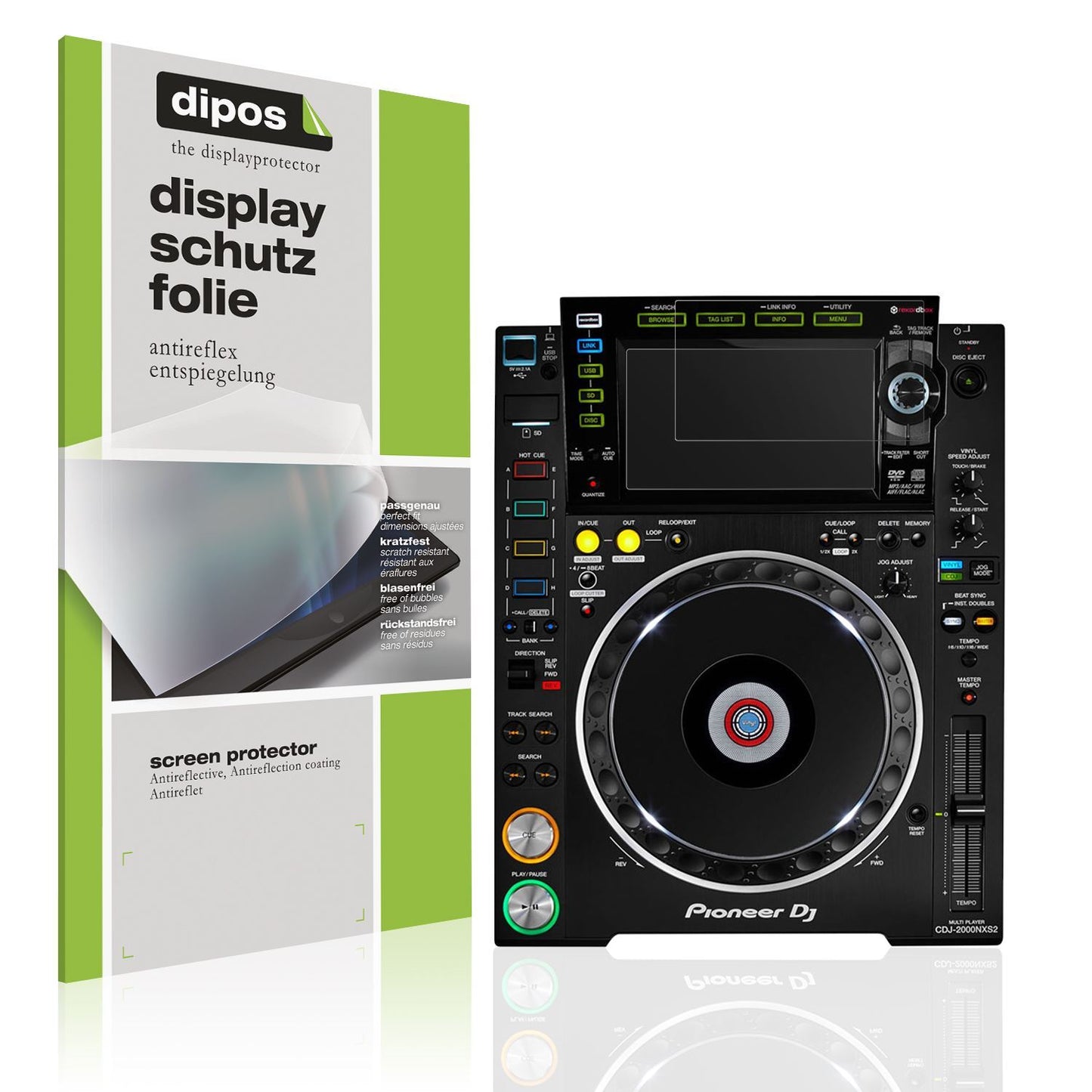 2x Schutzfolie matt für Pioneer CDJ-2000NXS2 Displ (1)