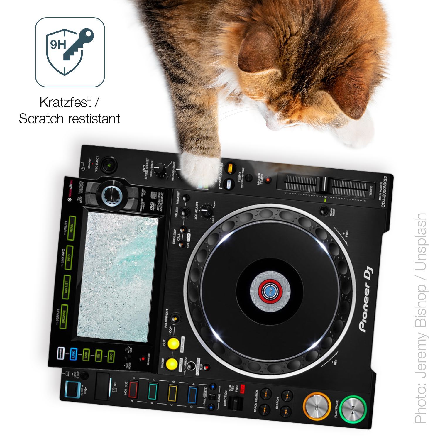 2x 9H Schutzfolie matt für Pioneer CDJ-2000NXS2 Di (3)