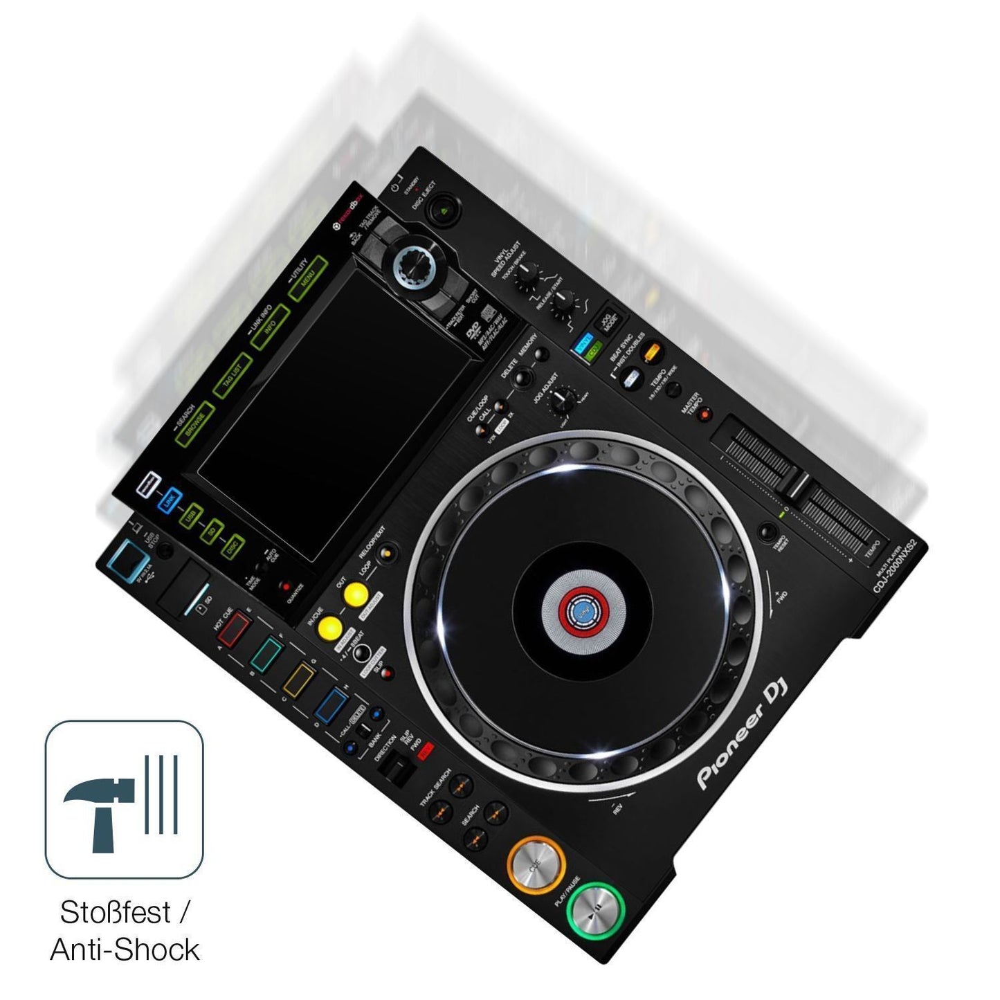 2x 9H Schutzfolie matt für Pioneer CDJ-2000NXS2 Di (4)