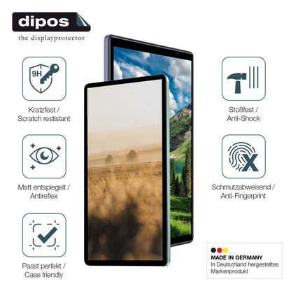 2x 9H Schutzfolie matt für Feonal D106 10.1 Panzer (5)