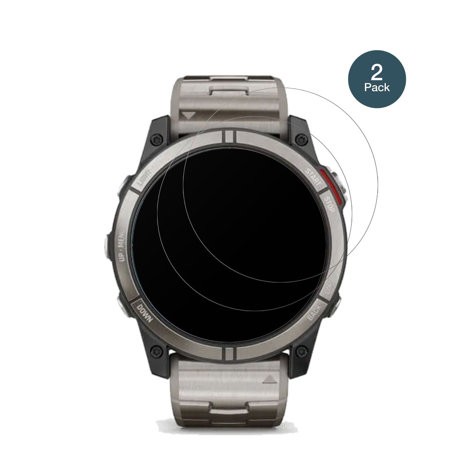 2x 9H Schutzfolie matt für Garmin quatix 7X Panzer (2)