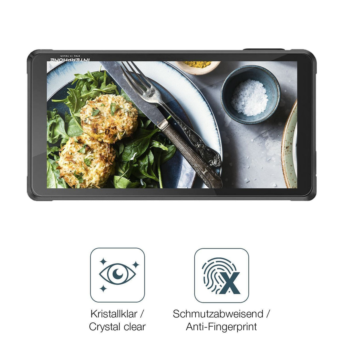 2x Schutzfolie klar für Interphone RideSync Displa (4)