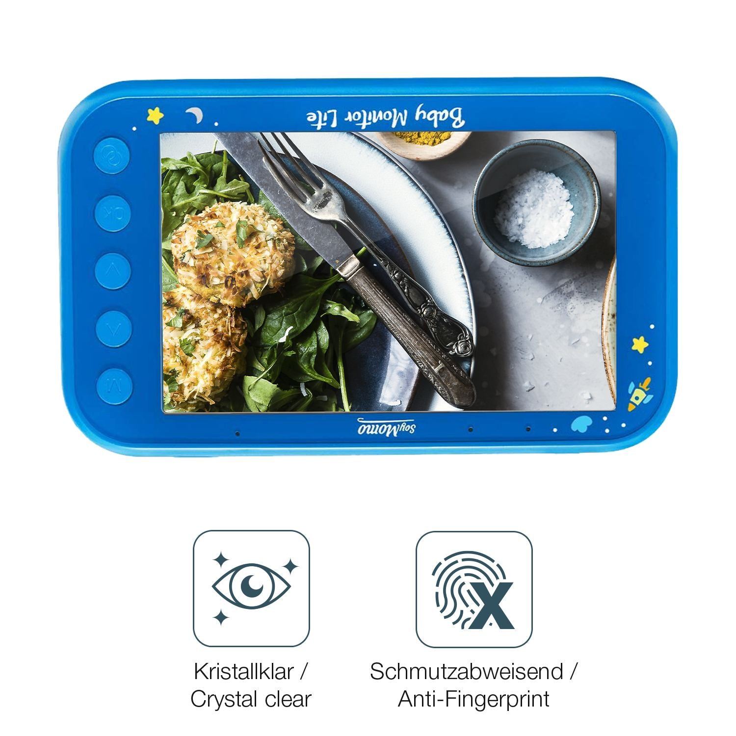 2x Schutzfolie klar für SoyMomo Baby Monitor Lite  (4)