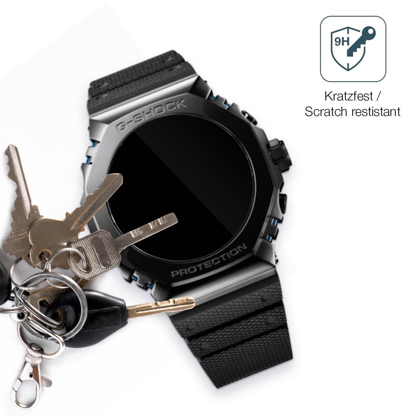 2x 9H Schutzfolie für Casio G-Shock MRG-B2100R Pan (3)
