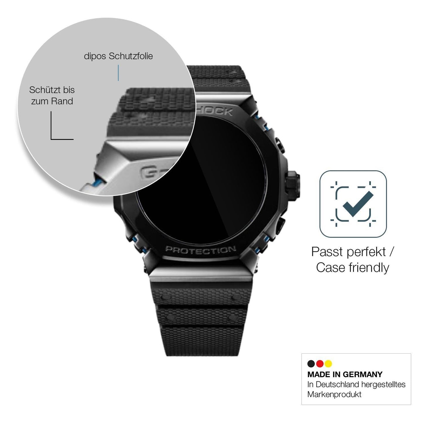 2x 9H Schutzfolie für Casio G-Shock MRG-B2100R Pan (6)