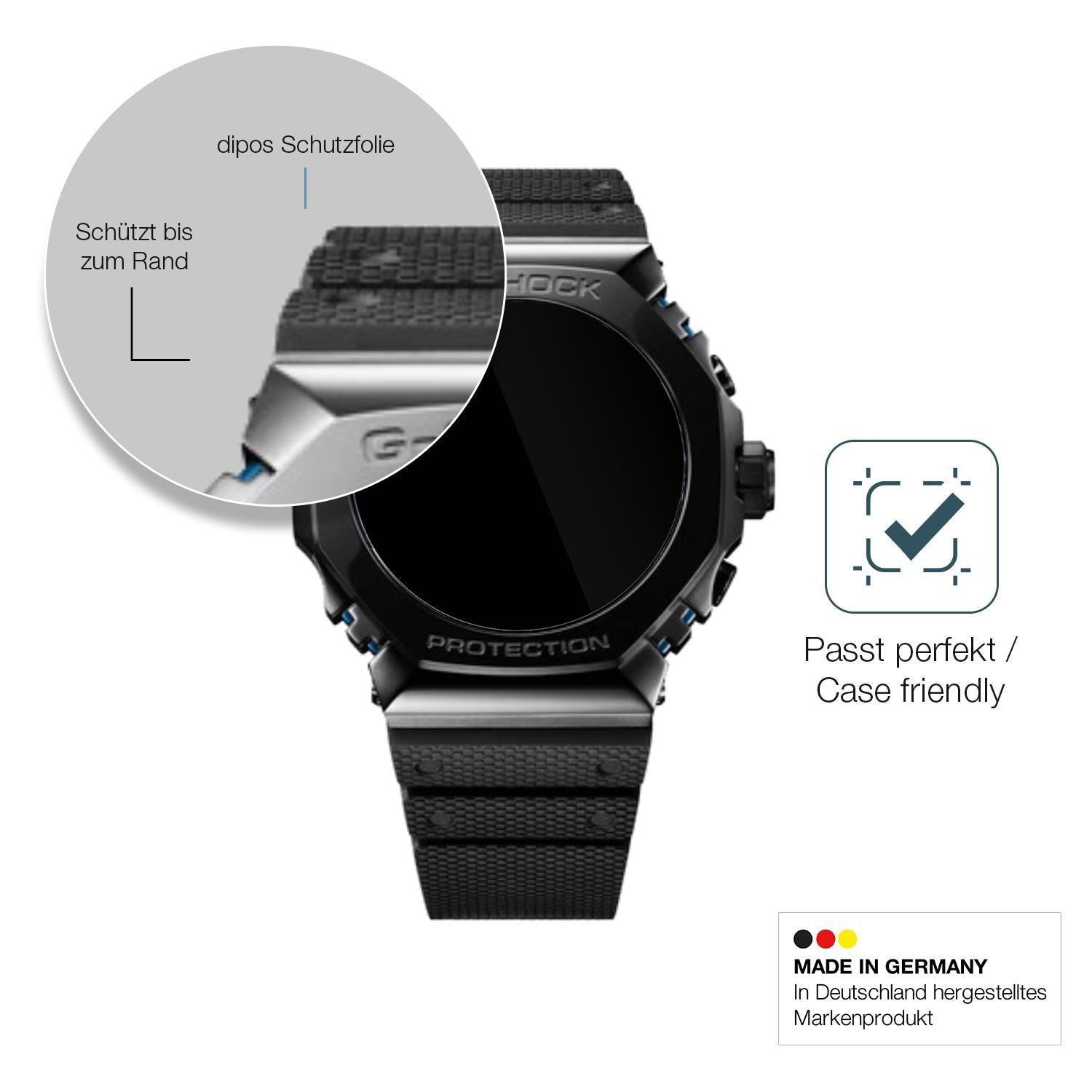 2x 9H Schutzfolie für Casio G-Shock MRG-B2100R Pan (6)