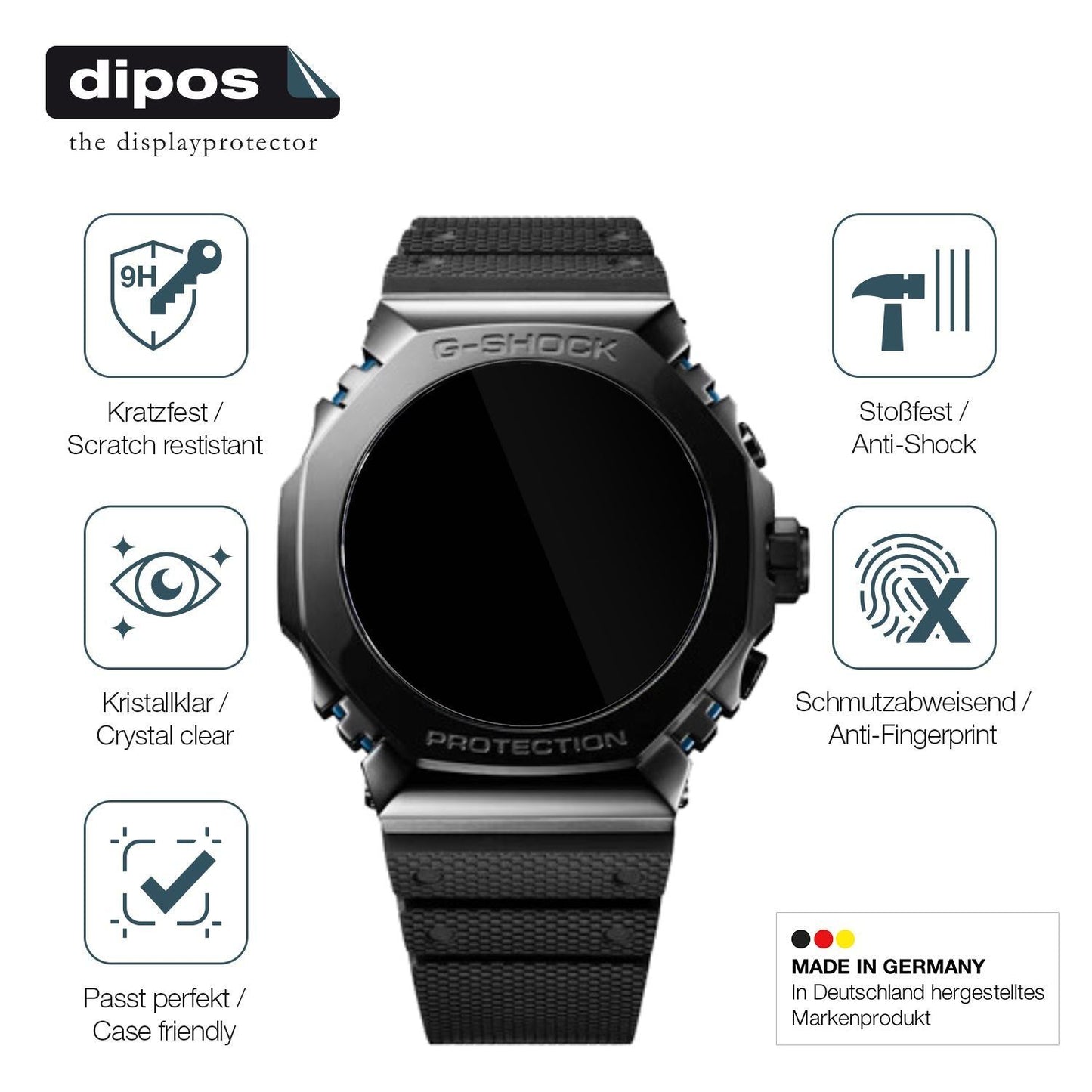 2x 9H Schutzfolie für Casio G-Shock MRG-B2100R Pan (7)