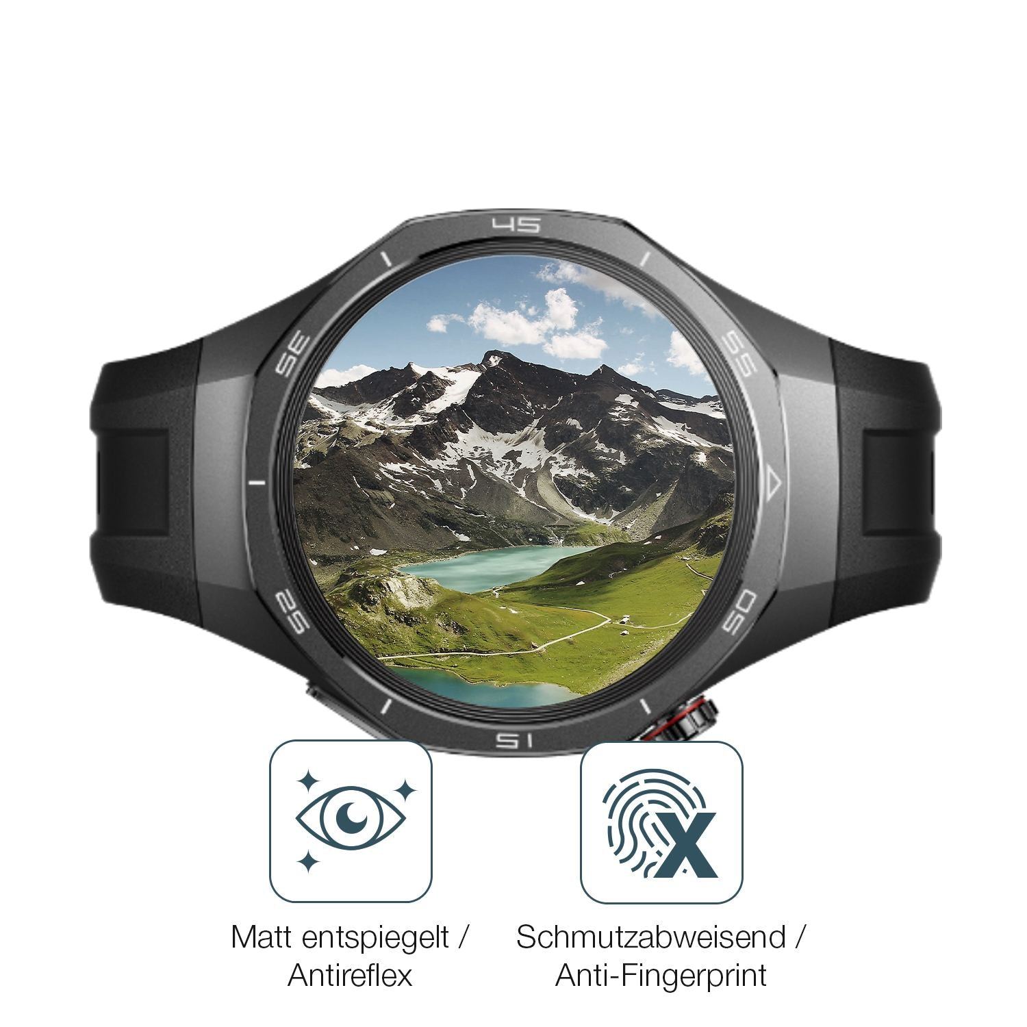 2x 9H Schutzfolie matt für Huawei Watch GT5 41mm P (6)