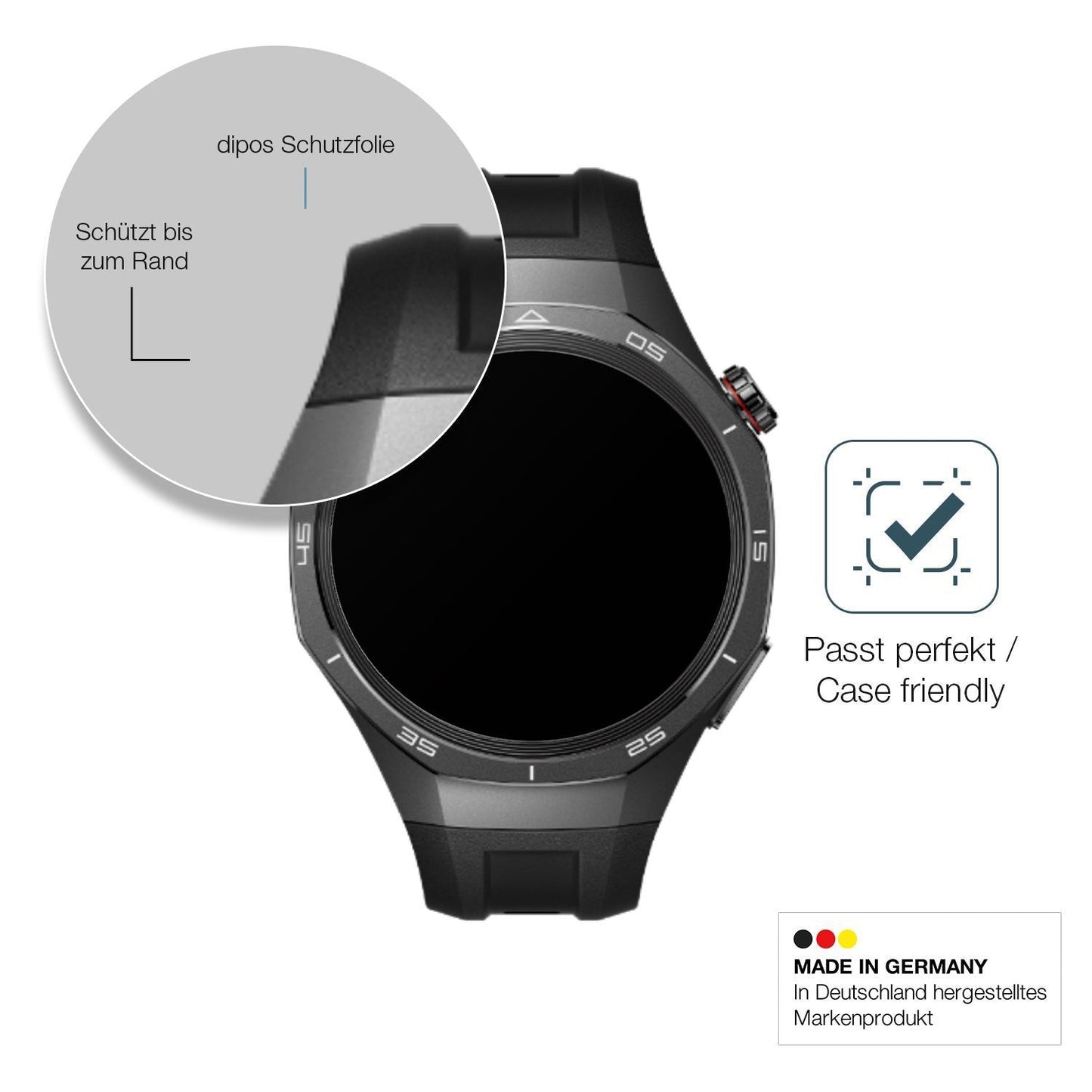 2x 9H Schutzfolie matt für Huawei Watch GT5 41mm P (7)