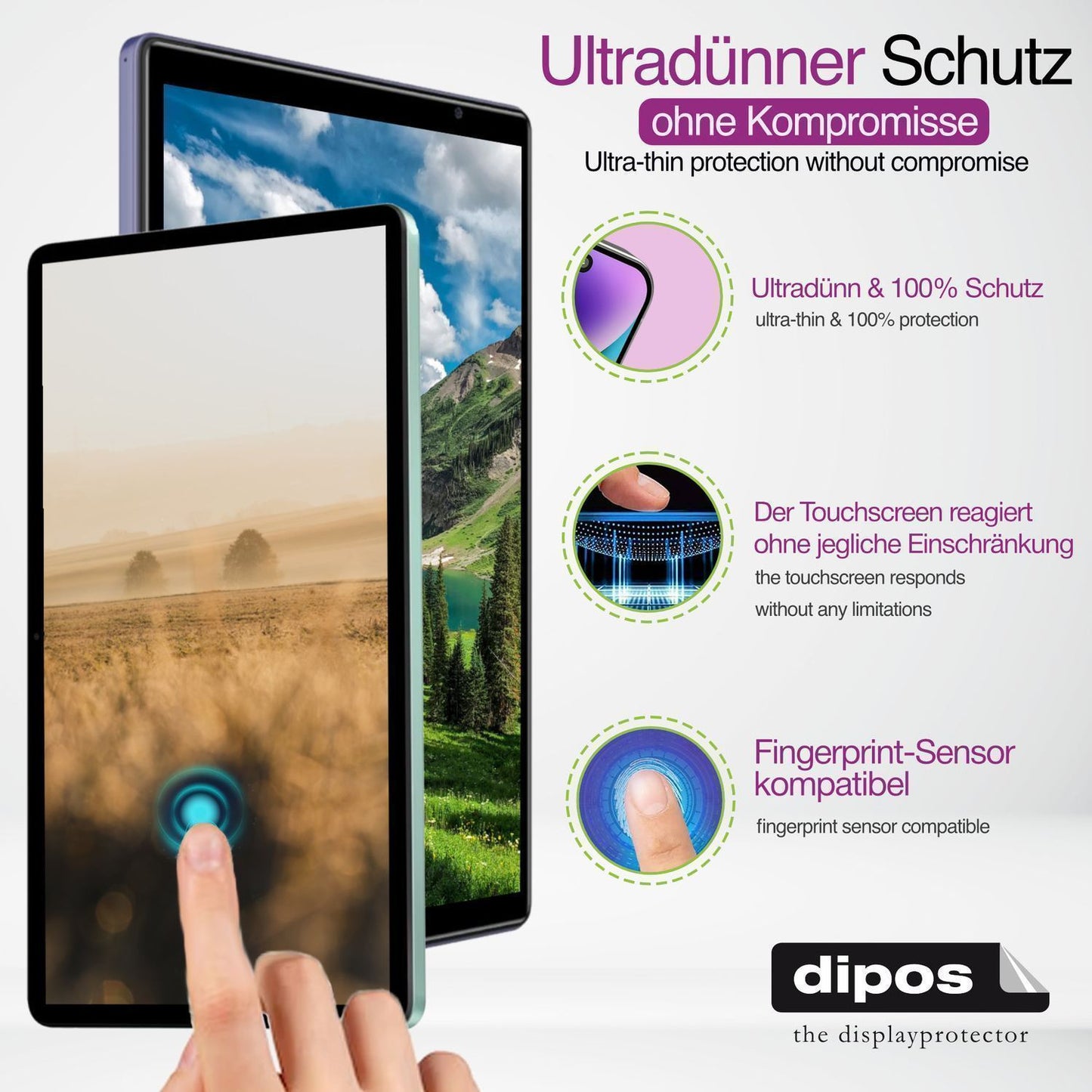 2x Schutzfolie klar für Yotopt L80-EEA Display-Sch (3)