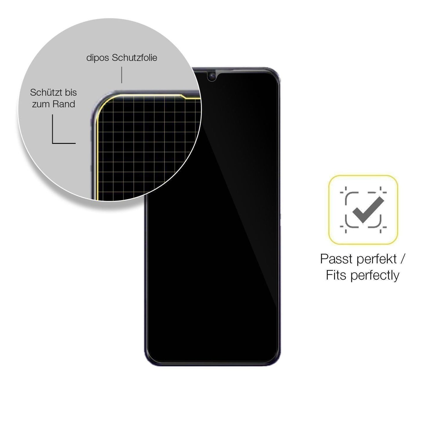 2x 3D Full Cover Schutzfolie für Walton Primo R8 (6)