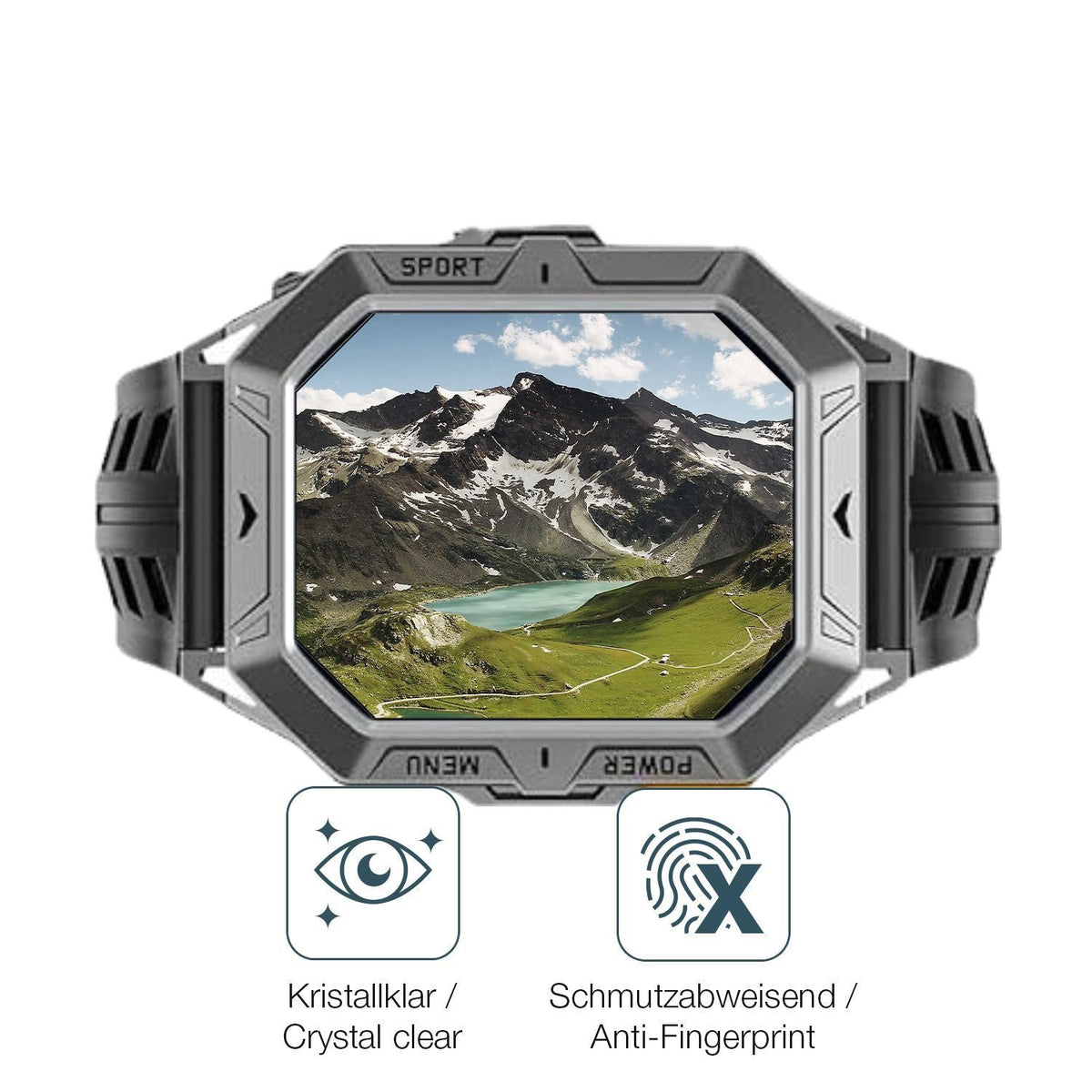 2x 9H Schutzfolie für HIRREO TX1 2.13 Zoll Panzerf (5)
