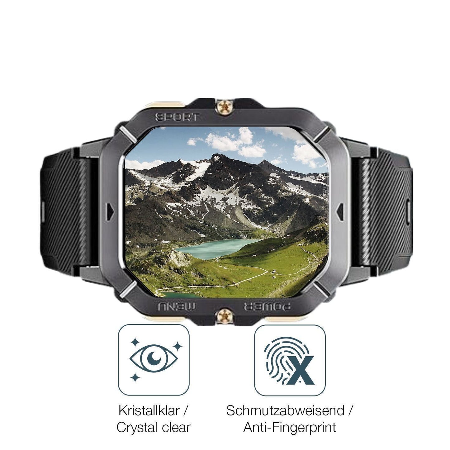 6x Schutzfolie klar für Oukitel BT101 2.02 Zoll Di (4)