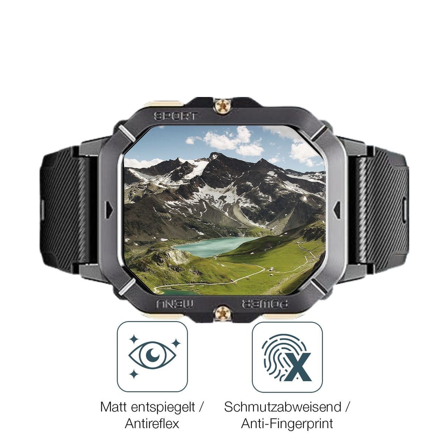 6x Schutzfolie matt für Oukitel BT101 2.02 Zoll Di (4)