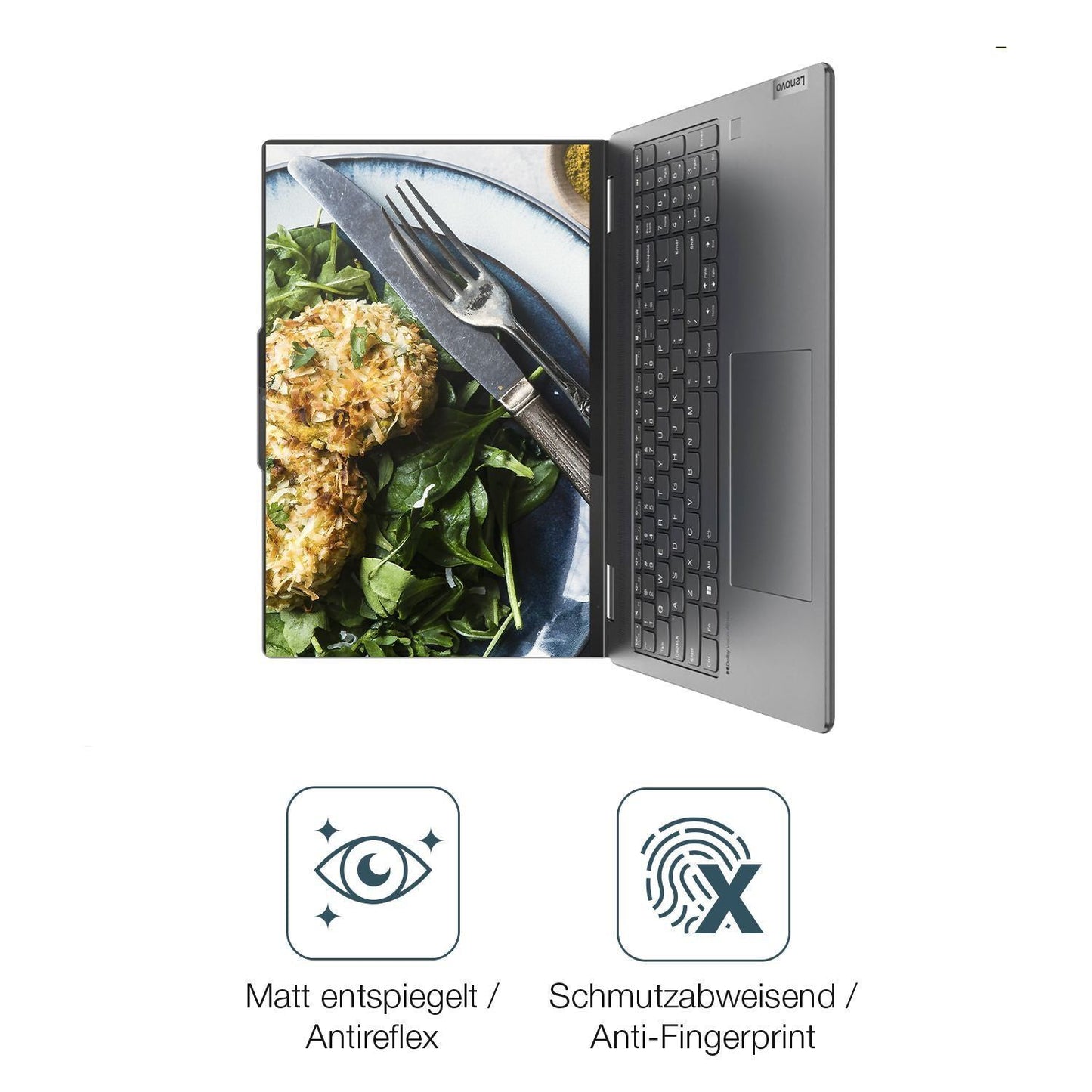2x 9H Schutzfolie matt für Lenovo Yoga Slim 7 Panz (5)