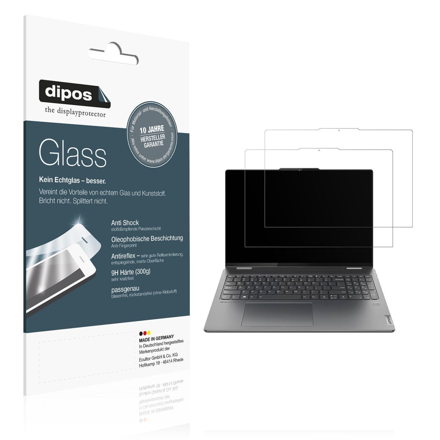 2x 9H Schutzfolie matt für Lenovo Yoga Pro 9 Panze (1)