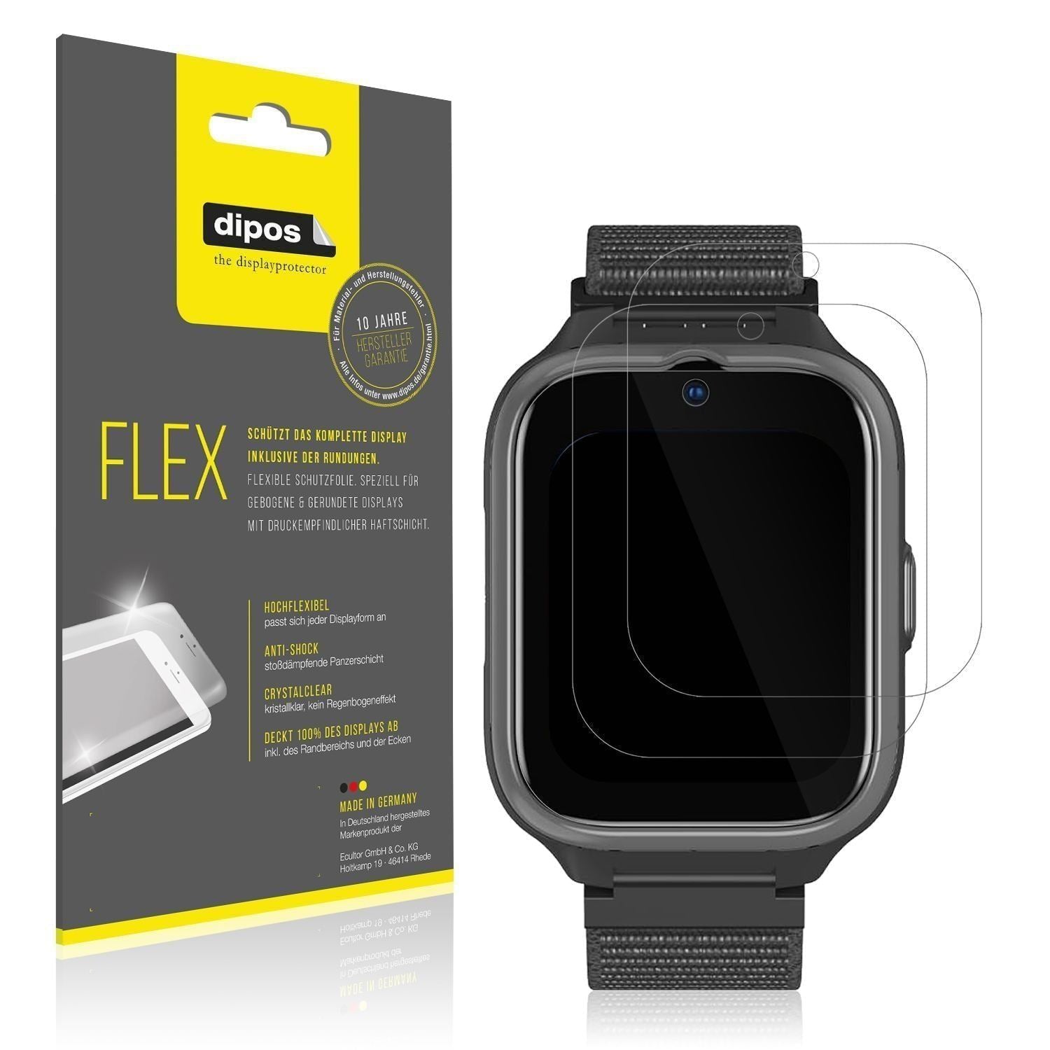 2x 3D Full Cover Schutzfolie für myPhone CareWatch (1)