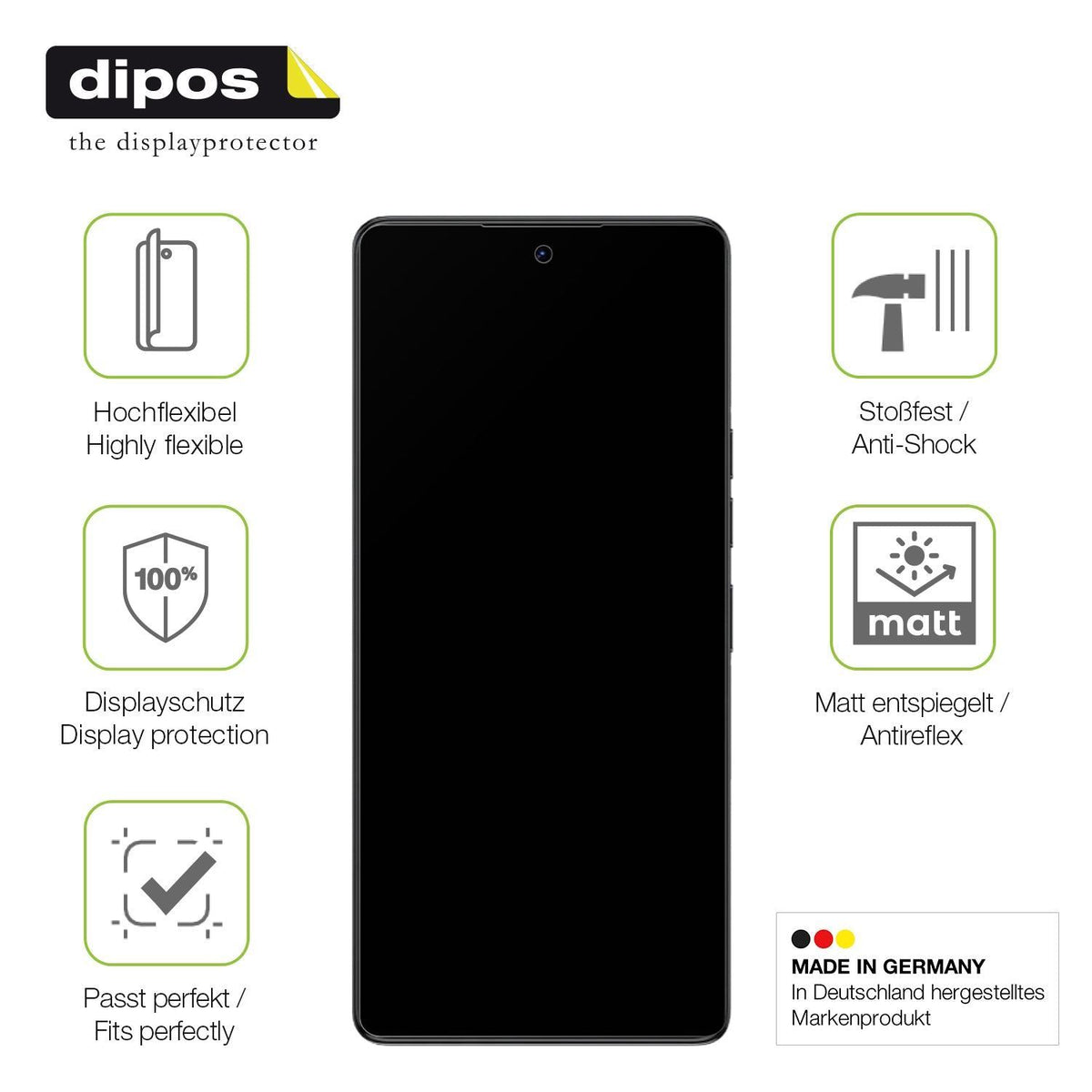 2x Full Cover Schutzfolie matt für Tecno Camon 40  (7)