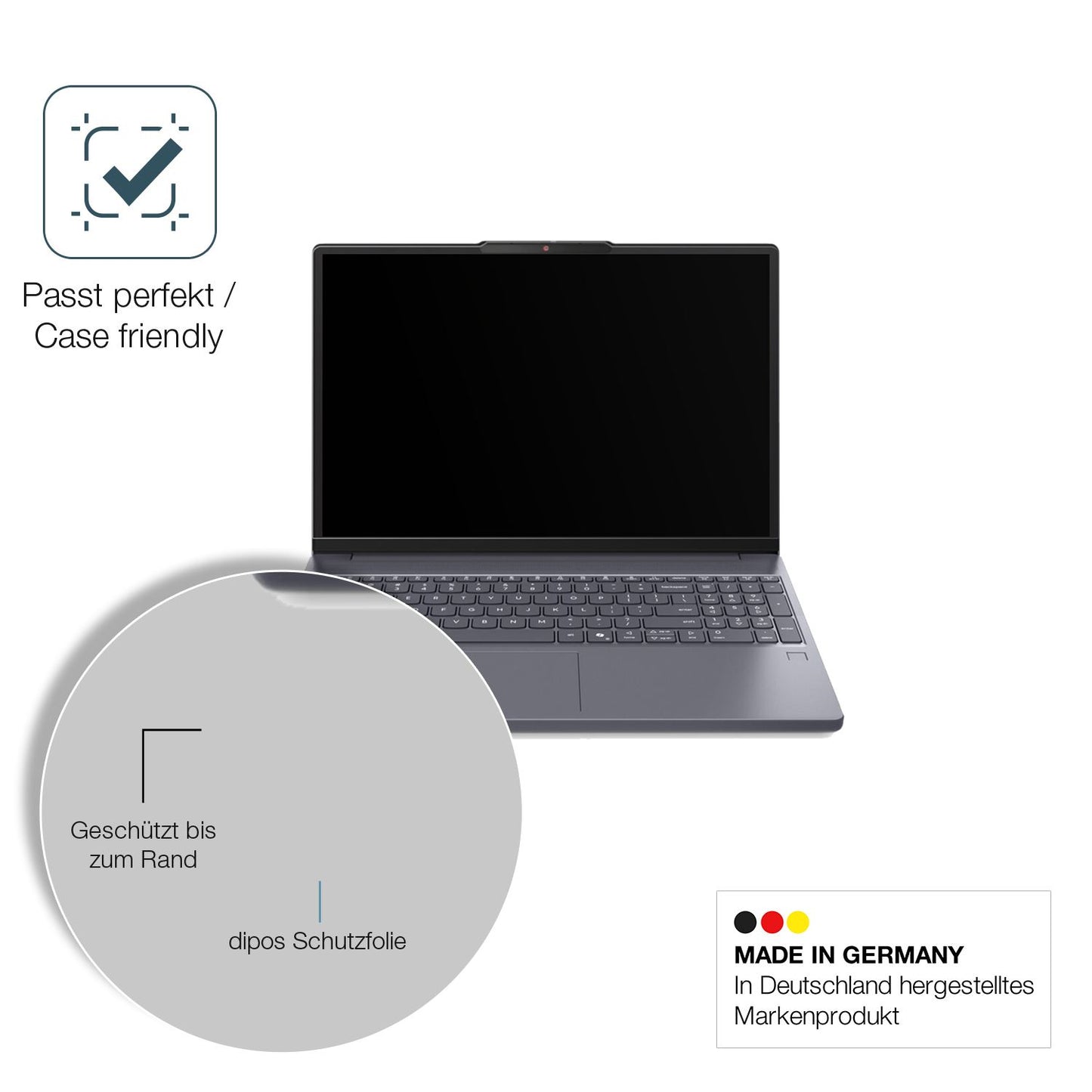 2x 9H Schutzfolie matt für Lenovo IdeaPad Slim 3x  (6)