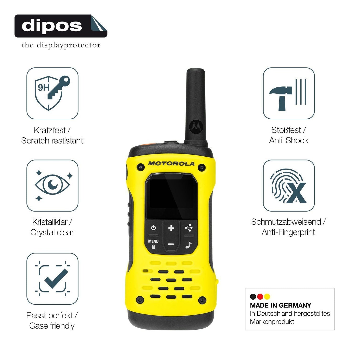 2x 9H Schutzfolie für Motorola TLKR T92 H20 PMR Pa (7)
