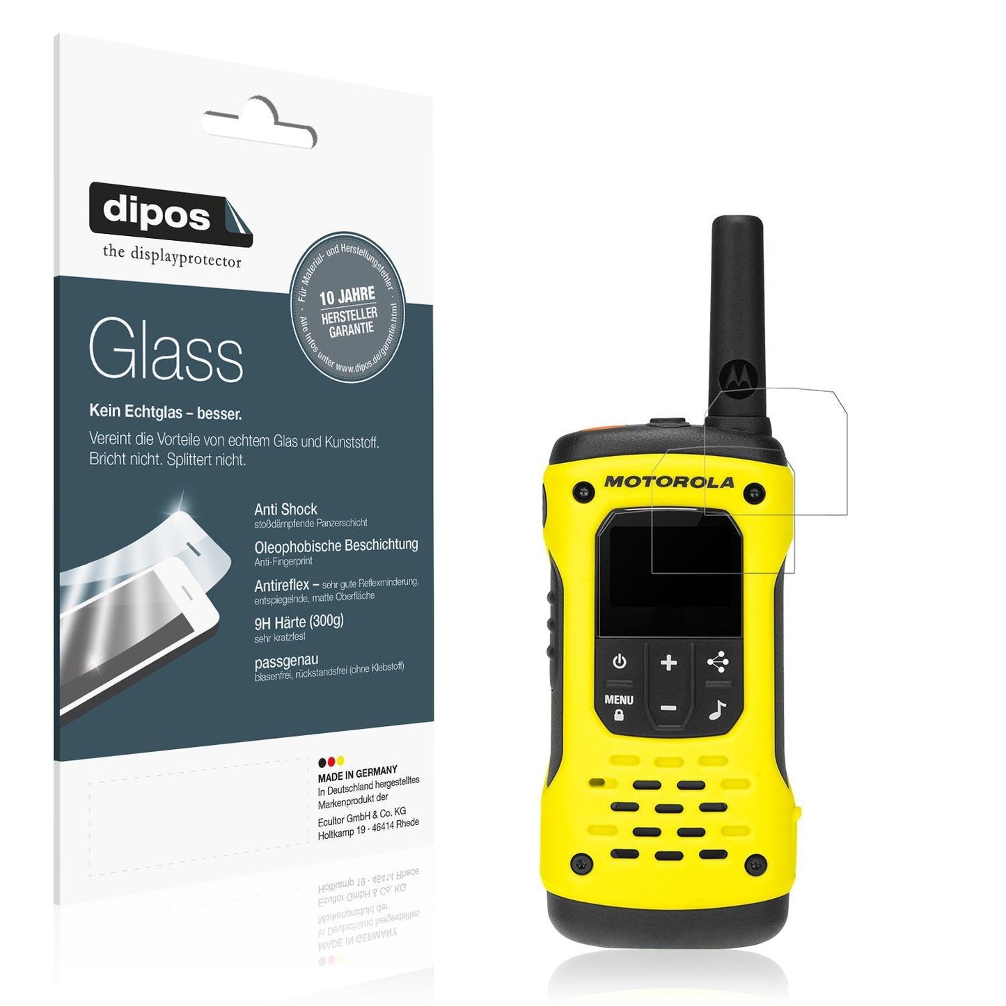 2x 9H Schutzfolie matt für Motorola TLKR T92 H20 P (1)