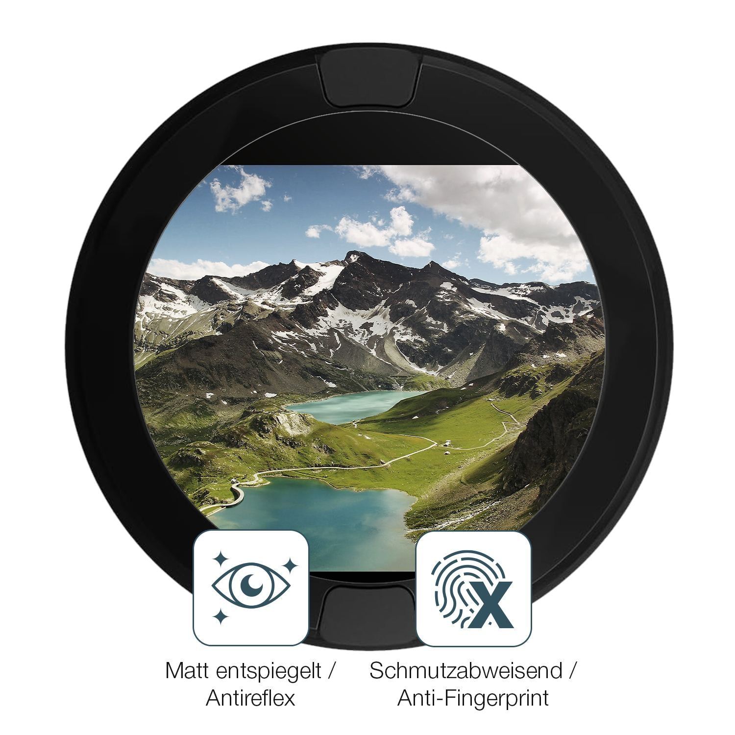 4x Schutzfolie matt für OOONO P-Disc NO2 Display-S (4)
