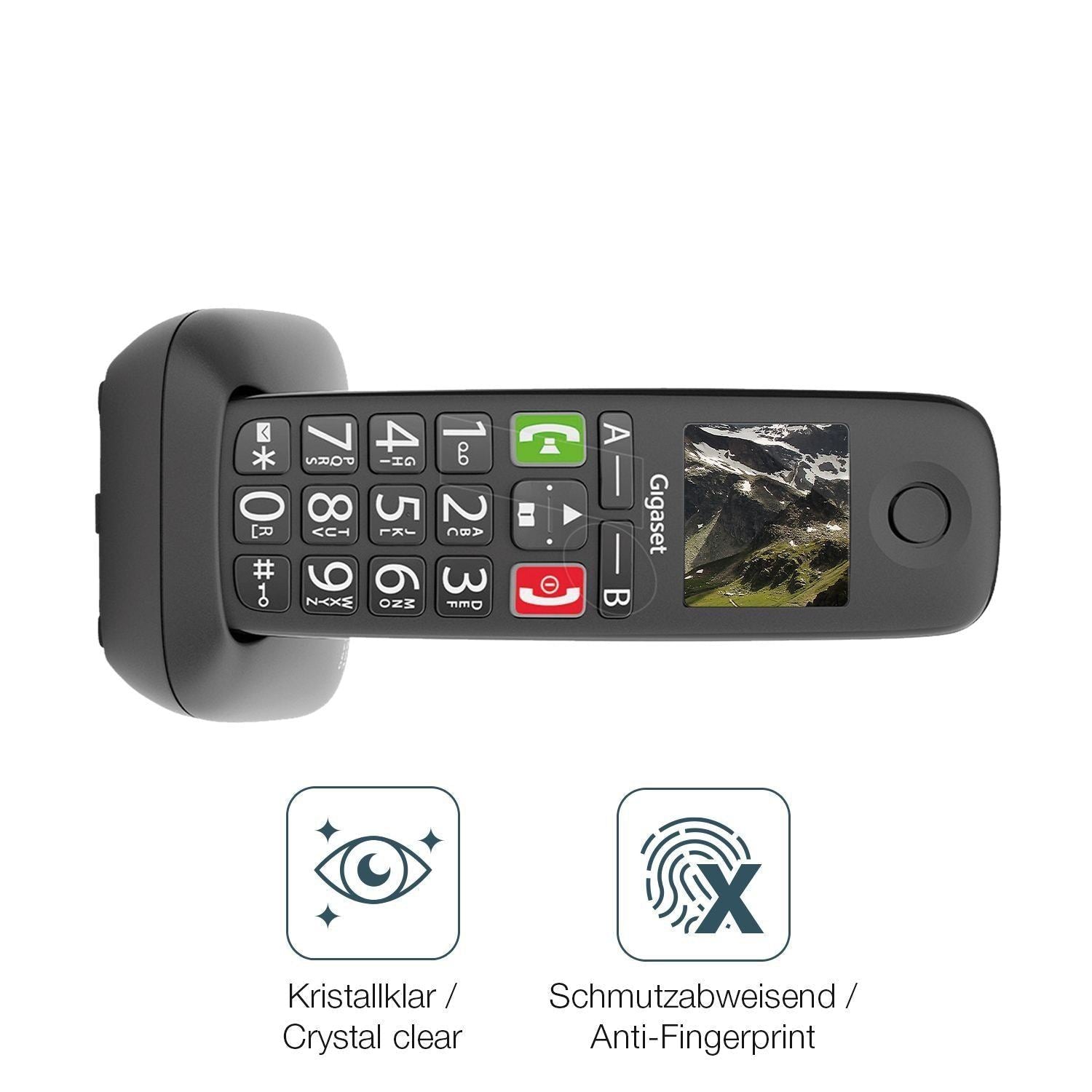 4x Schutzfolie klar für Gigaset E290 Display-Schut (4)