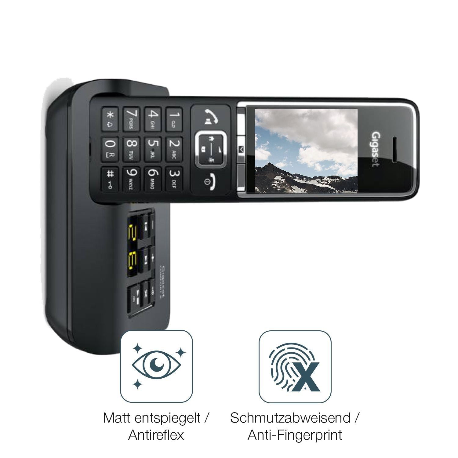 4x Schutzfolie matt für Gigaset Comfort 520A Duo D (4)