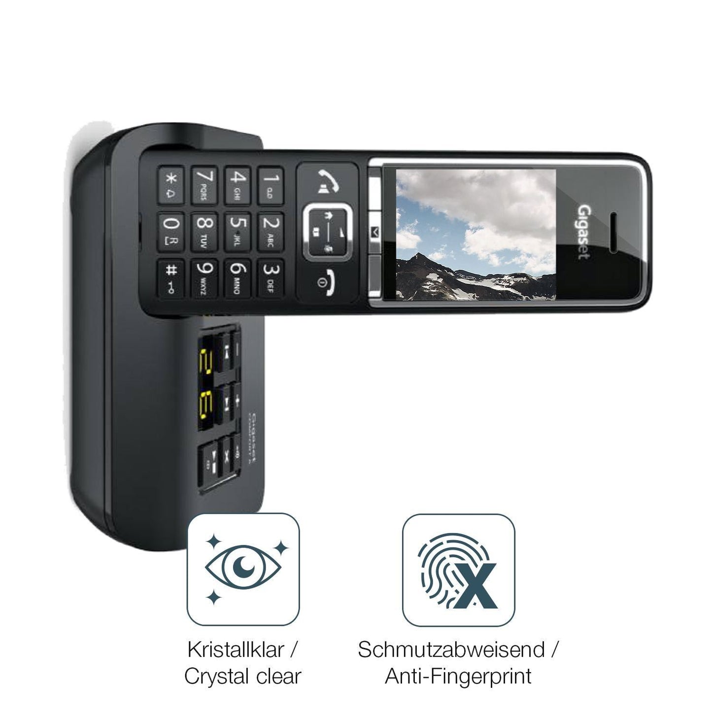 2x 9H Schutzfolie für Gigaset Comfort 520A Duo Pan (5)