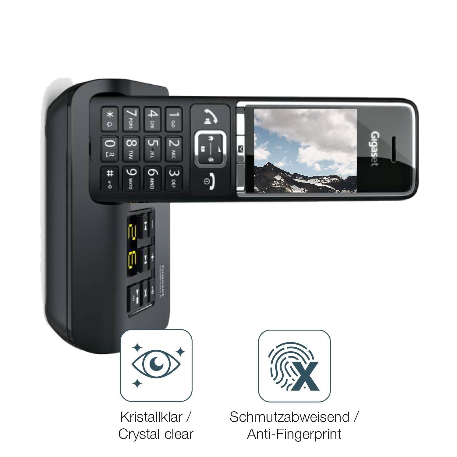 2x 9H Schutzfolie für Gigaset Comfort 520A Duo Pan (5)