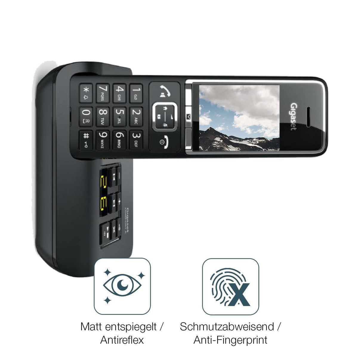 2x 9H Schutzfolie matt für Gigaset Comfort 520A Du (5)