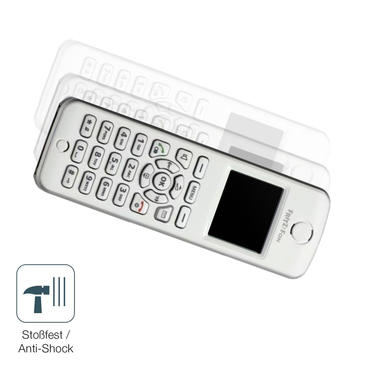 2x 9H Schutzfolie matt für FRITZ! FON M2 Dect Panz (4)