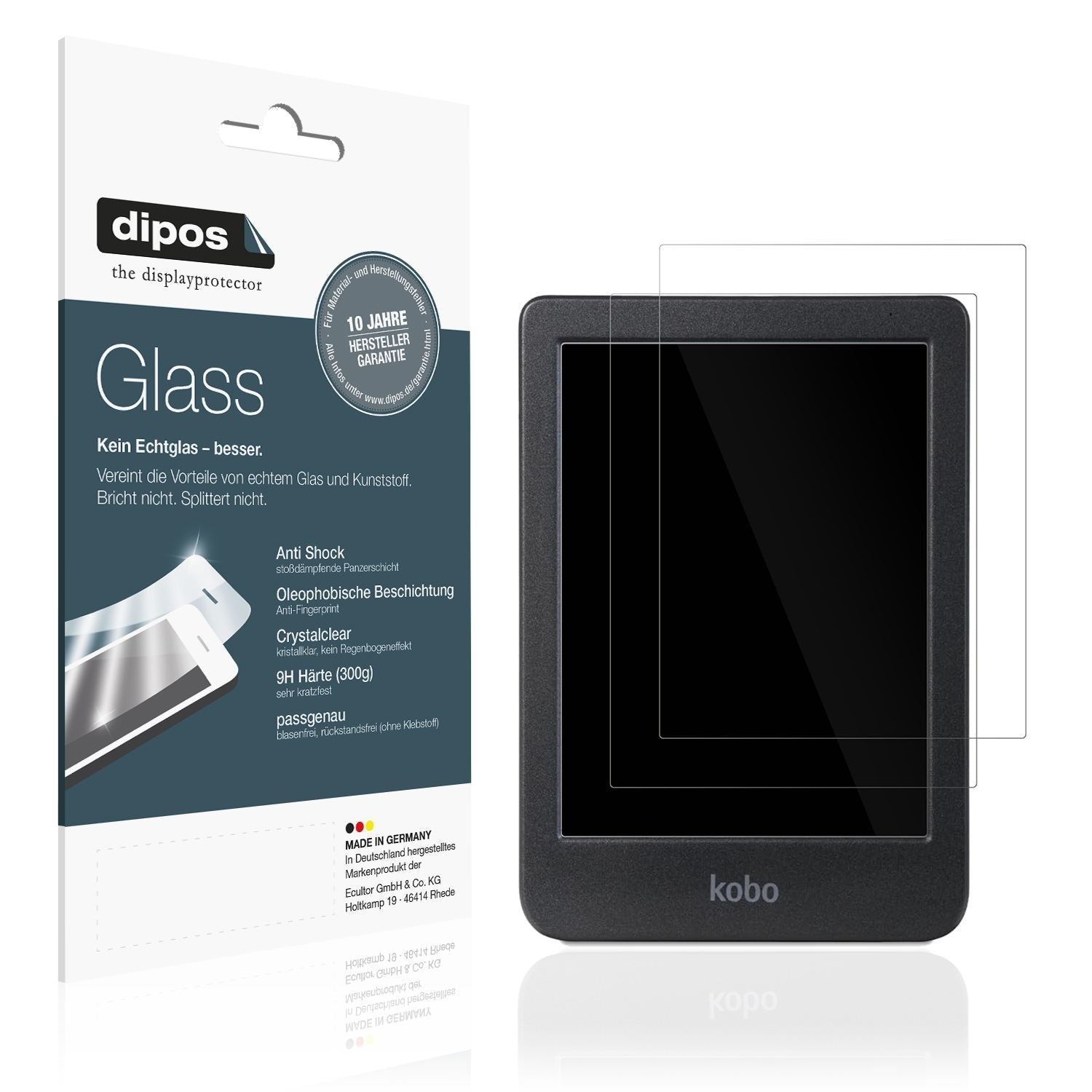 2x 9H Schutzfolie für Kobo Clara BW eReader Panzer (1)