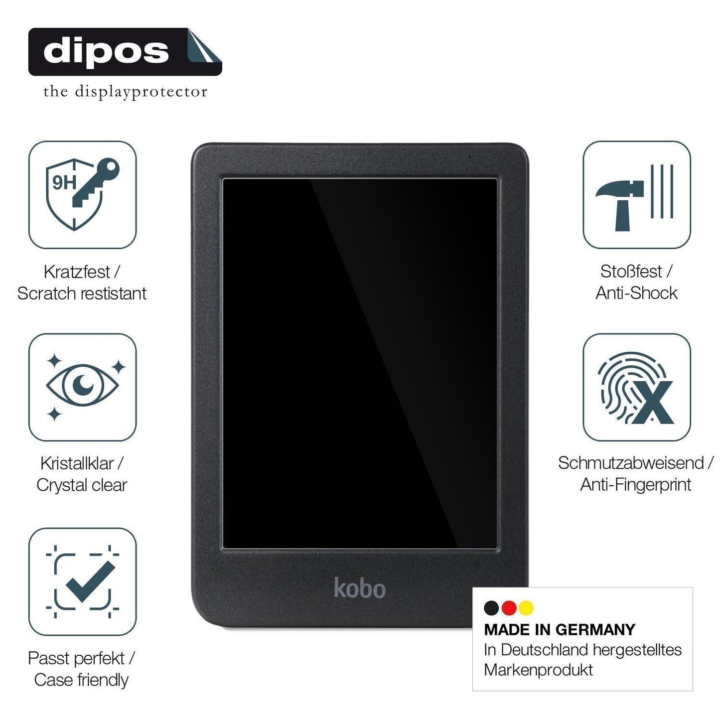 2x 9H Schutzfolie für Kobo Clara BW eReader Panzer (7)