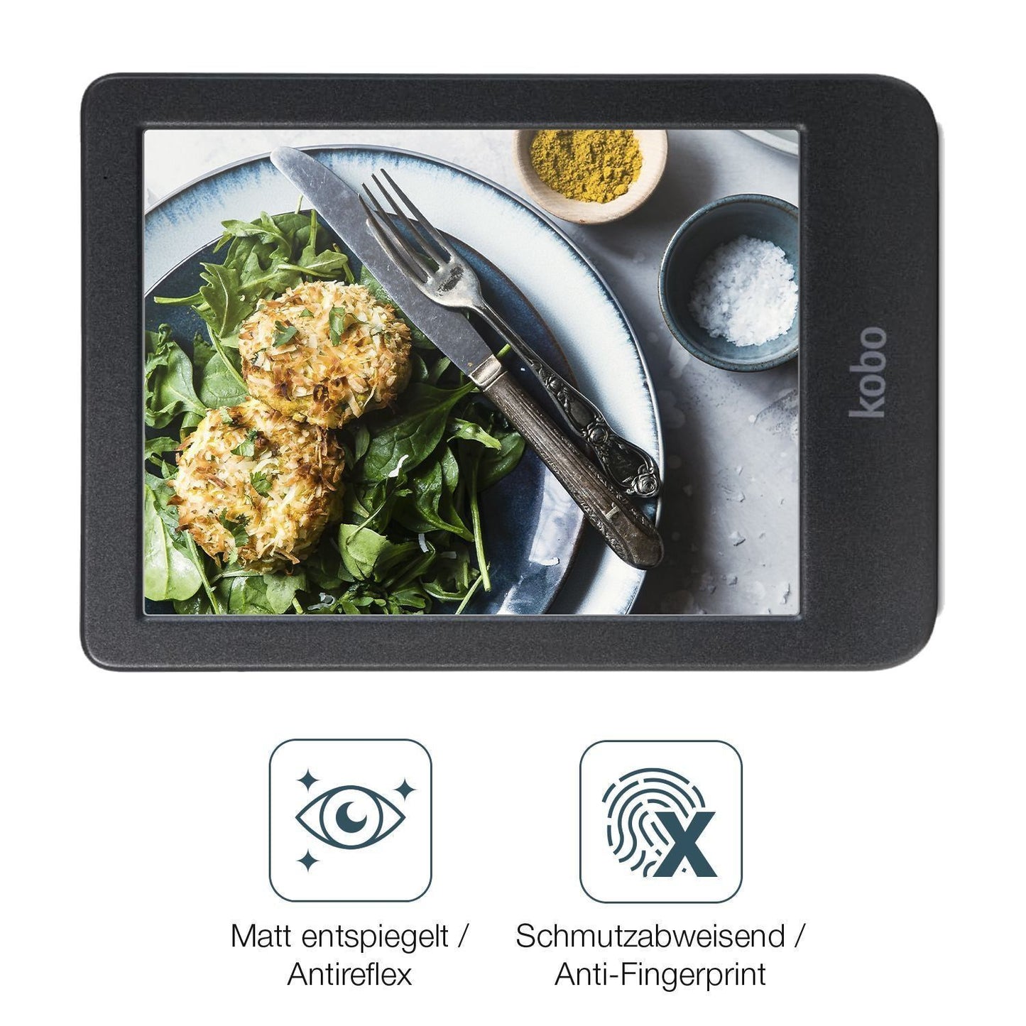 2x 9H Schutzfolie matt für Kobo Clara BW eReader P (5)