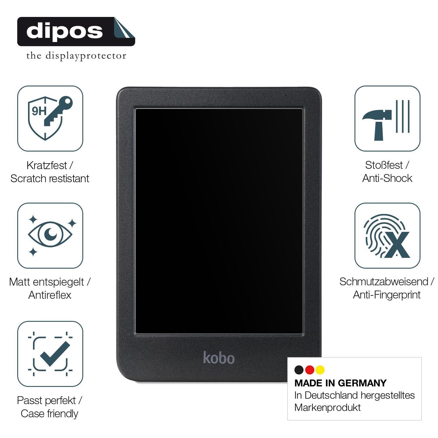 2x 9H Schutzfolie matt für Kobo Clara BW eReader P (7)