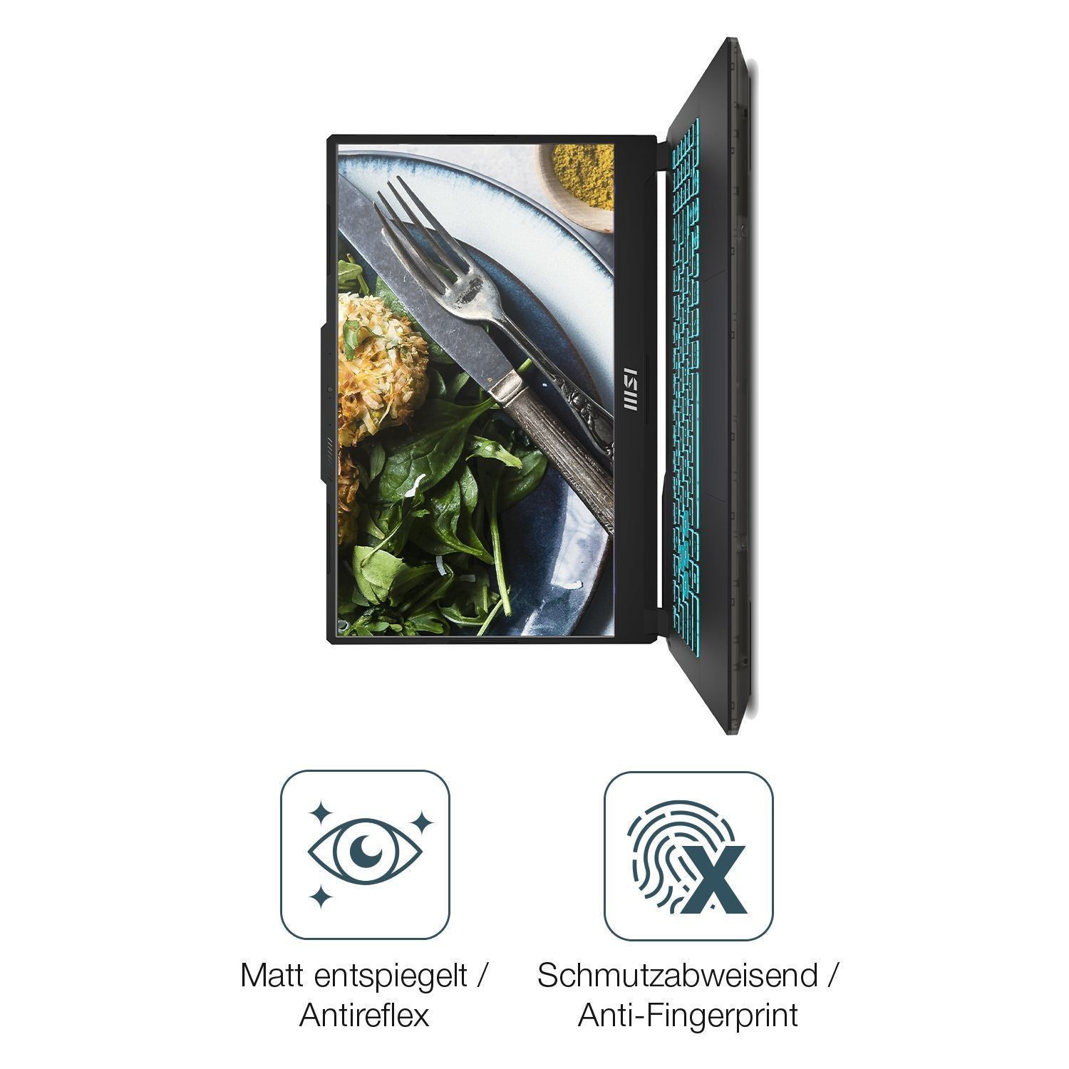 2x 9H Schutzfolie matt für MSI Cyborg 15 Gaming La (5)