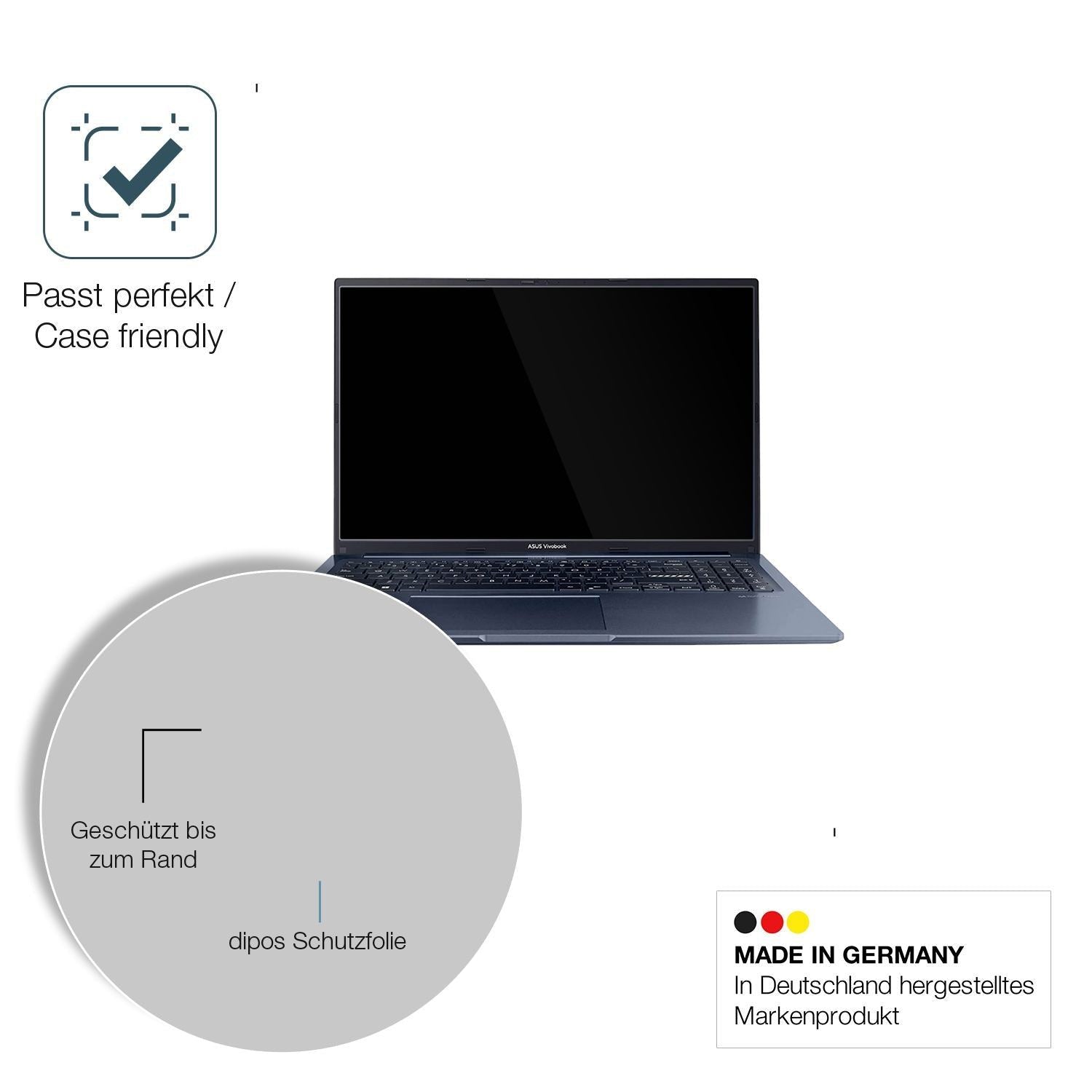 2x 9H Schutzfolie für Asus Vivobook 15 Panzerfolie (6)