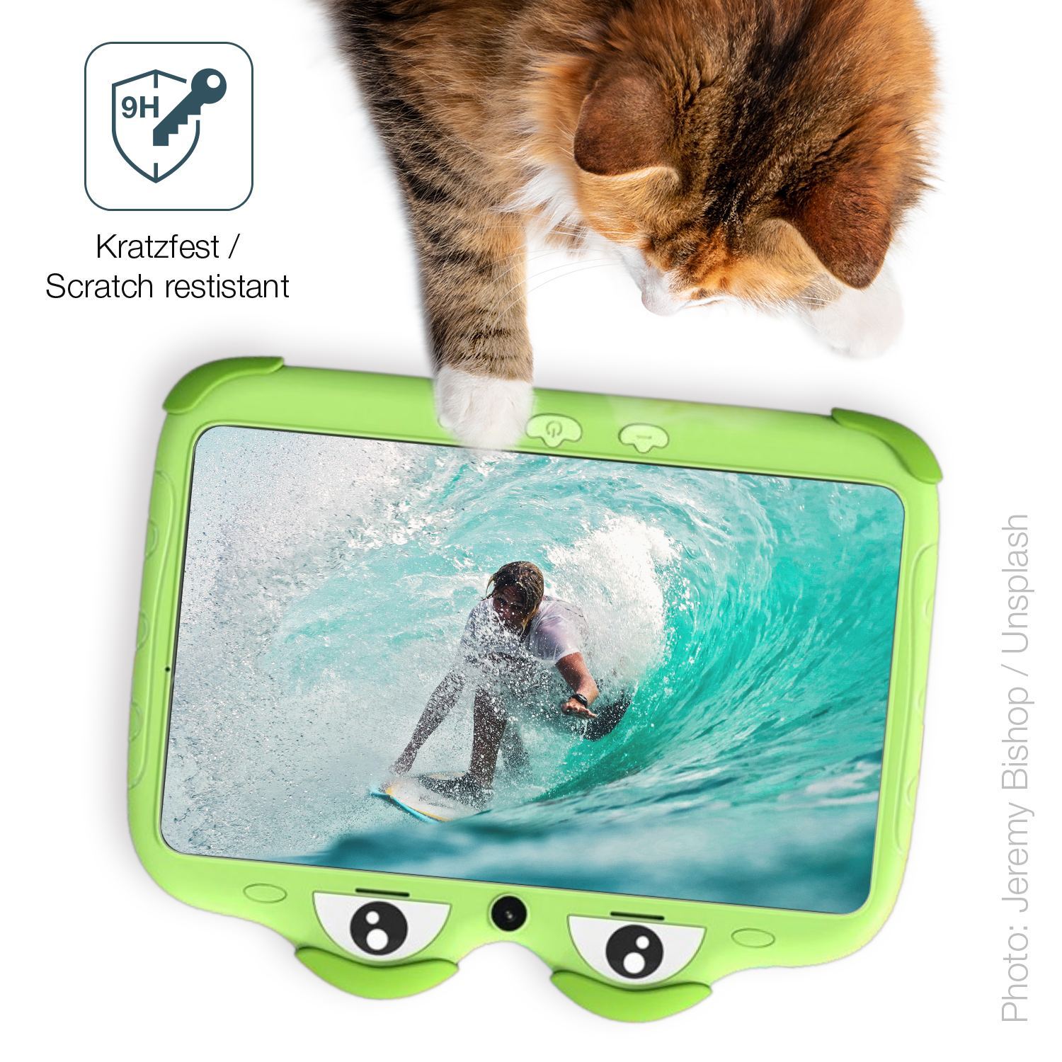 2x 9H Schutzfolie matt für Ascrecem Y8 Kids Tablet (3)