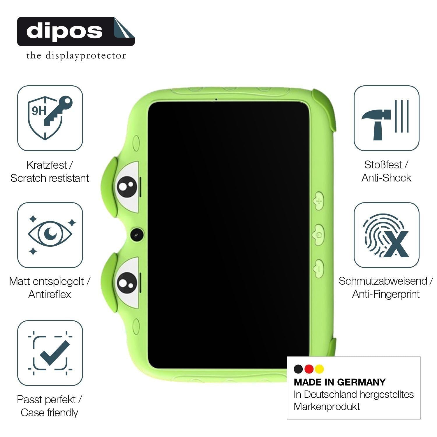 2x 9H Schutzfolie matt für Ascrecem Y8 Kids Tablet (7)
