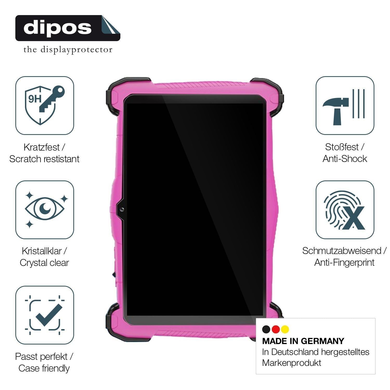 2x 9H Schutzfolie für Semeakoko 7 Zoll Kids Tablet (7)