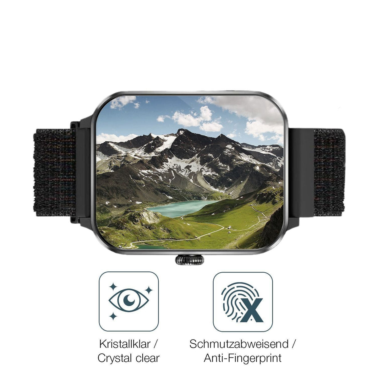 2x 9H Schutzfolie für IOWODO R50pro 1.85 Zoll Panz (5)
