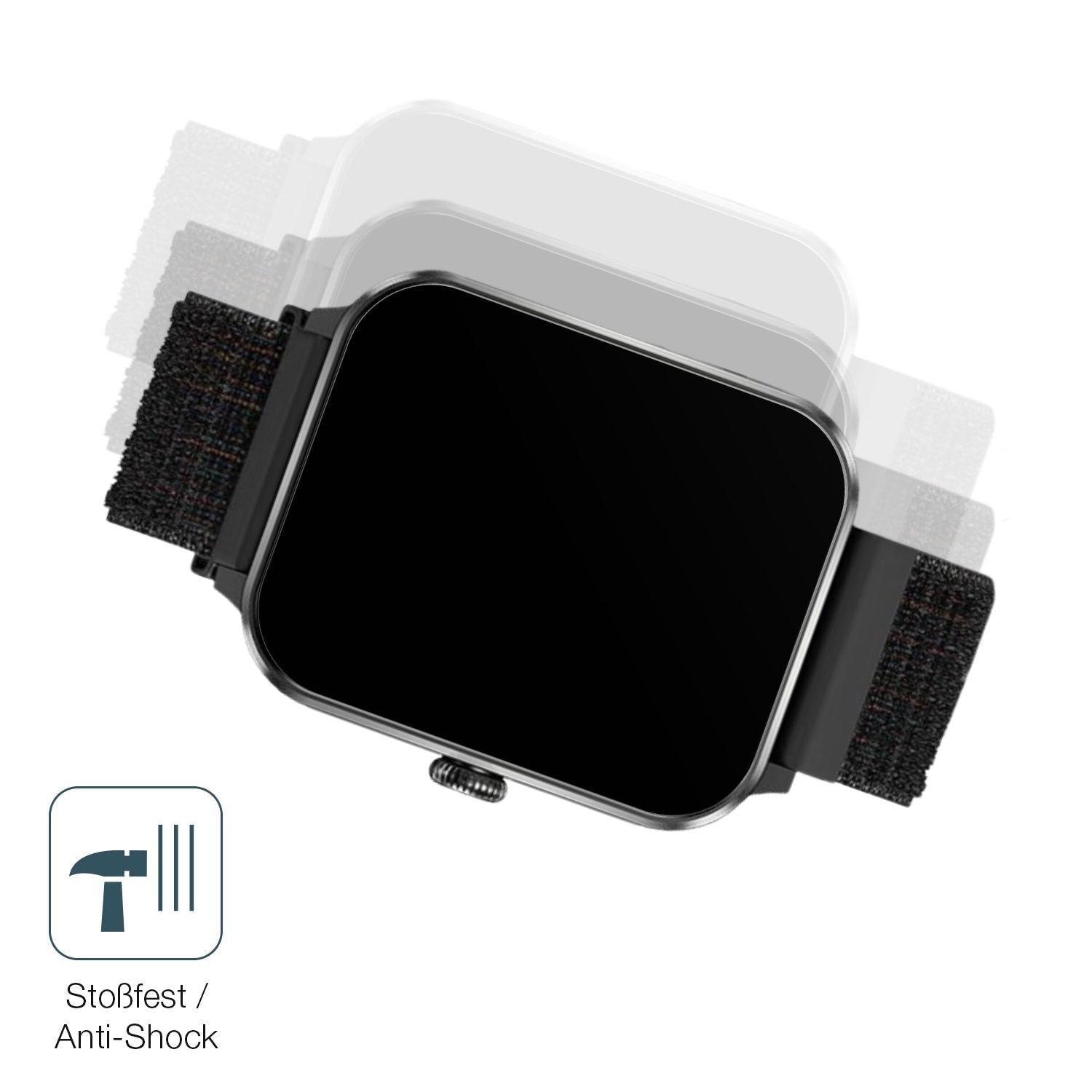 2x 9H Schutzfolie matt für IOWODO R50pro 1.85 Zoll (4)